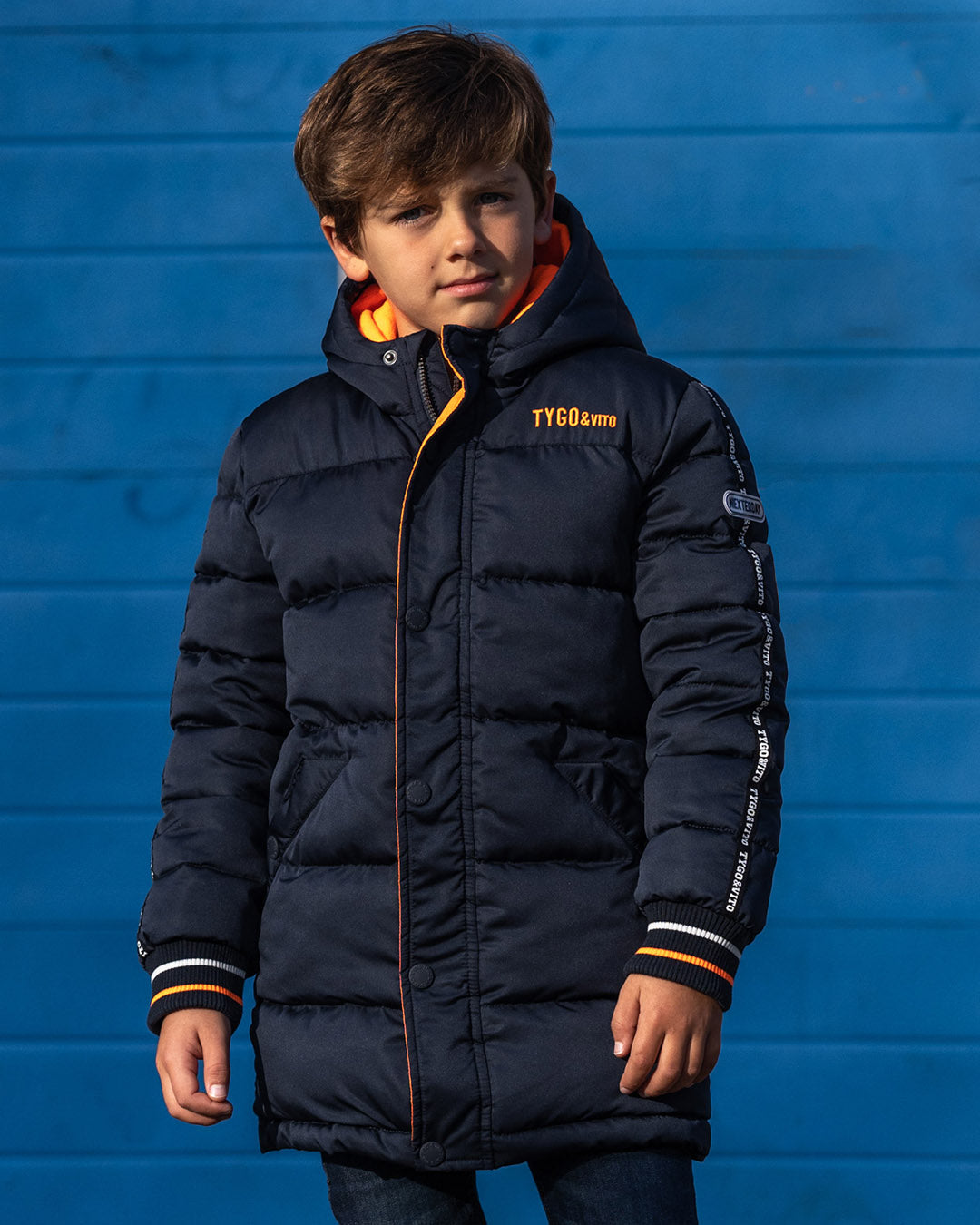 Winterjas Justin Donker Blauw - TYGO&vito