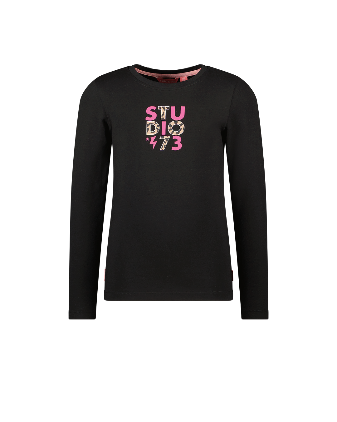 T-Shirt Lange Mouw Linde Zwart - TYGO&vito