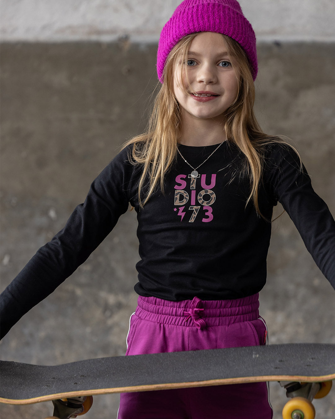 T-Shirt Lange Mouw Linde Zwart - TYGO&vito