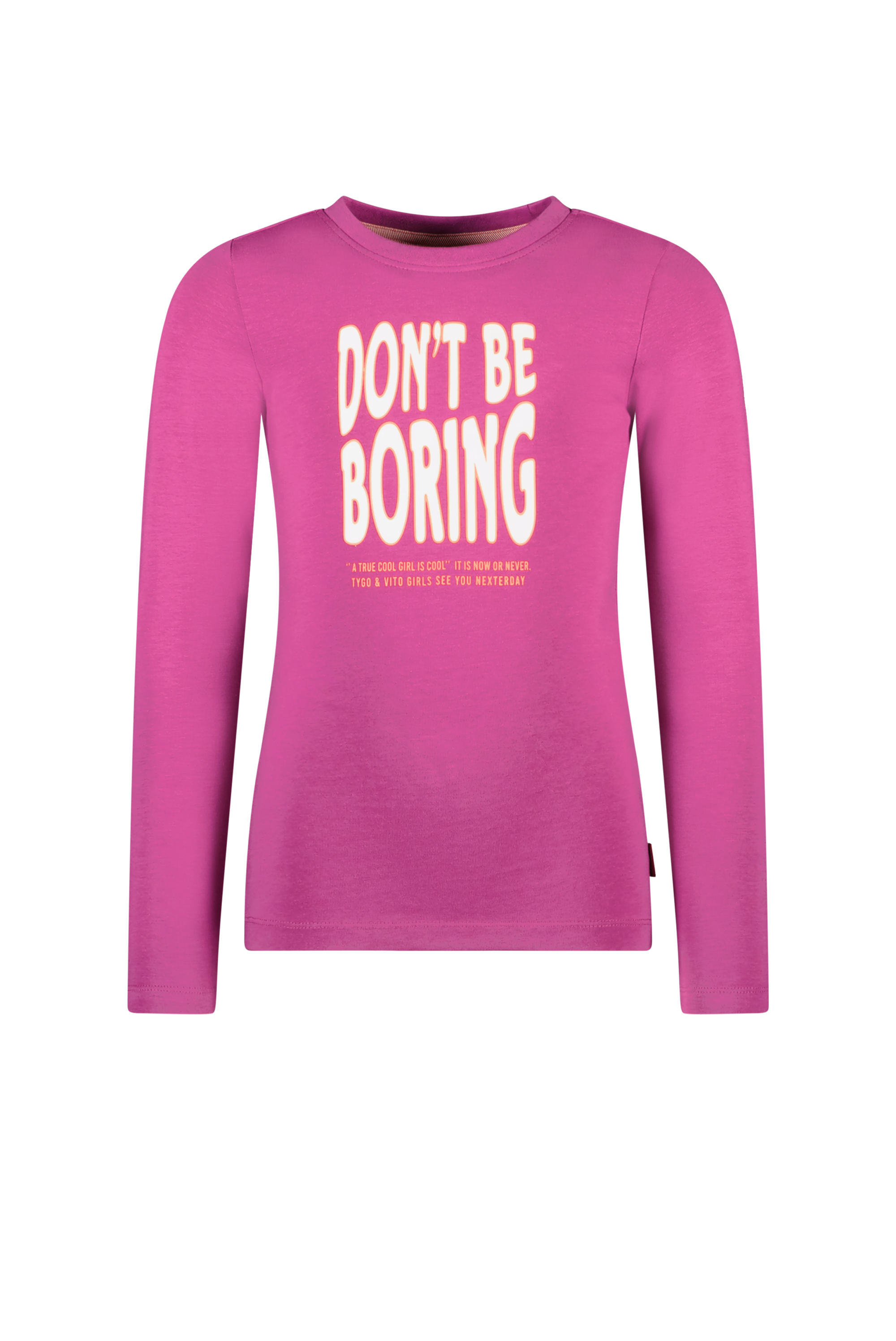 T-Shirt Lange Mouw Linde Beetroot Purple - TYGO&vito