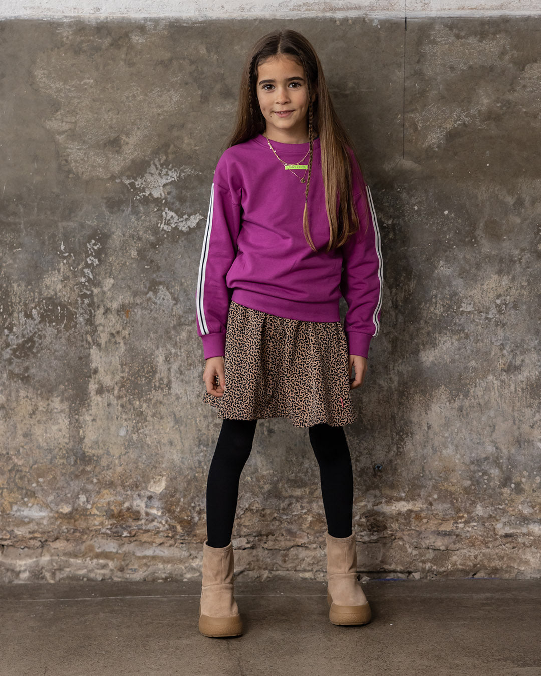 Sweat Rok Rosa Camel All-Overprint Camel - TYGO&vito