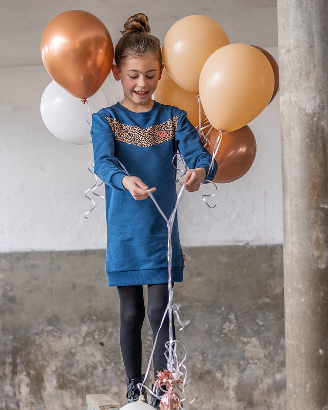 Sweat Jurk Demi Sporty Blauw - TYGO&vito