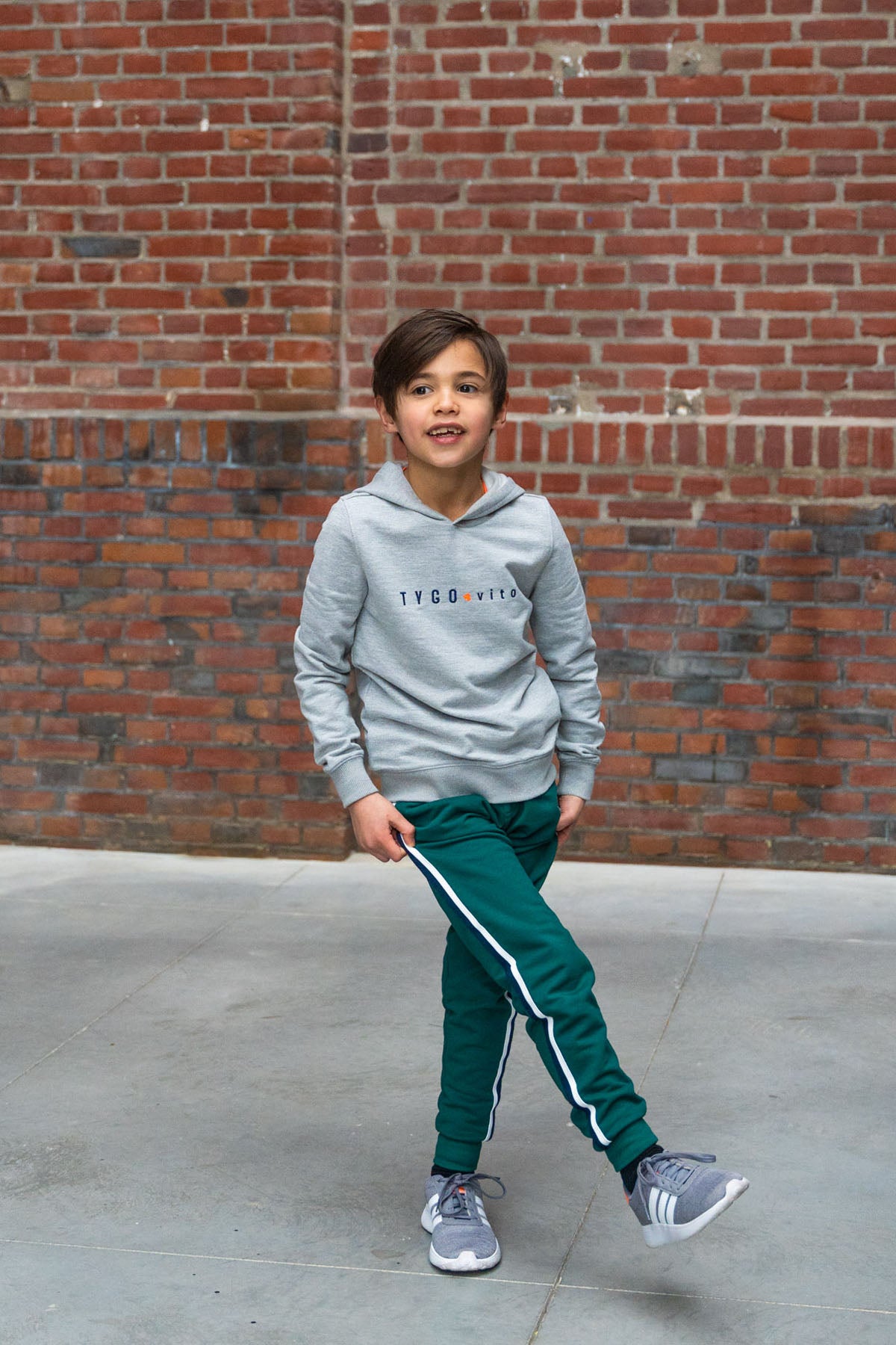 Hoodie Vito Grey Melee - TYGO&vito