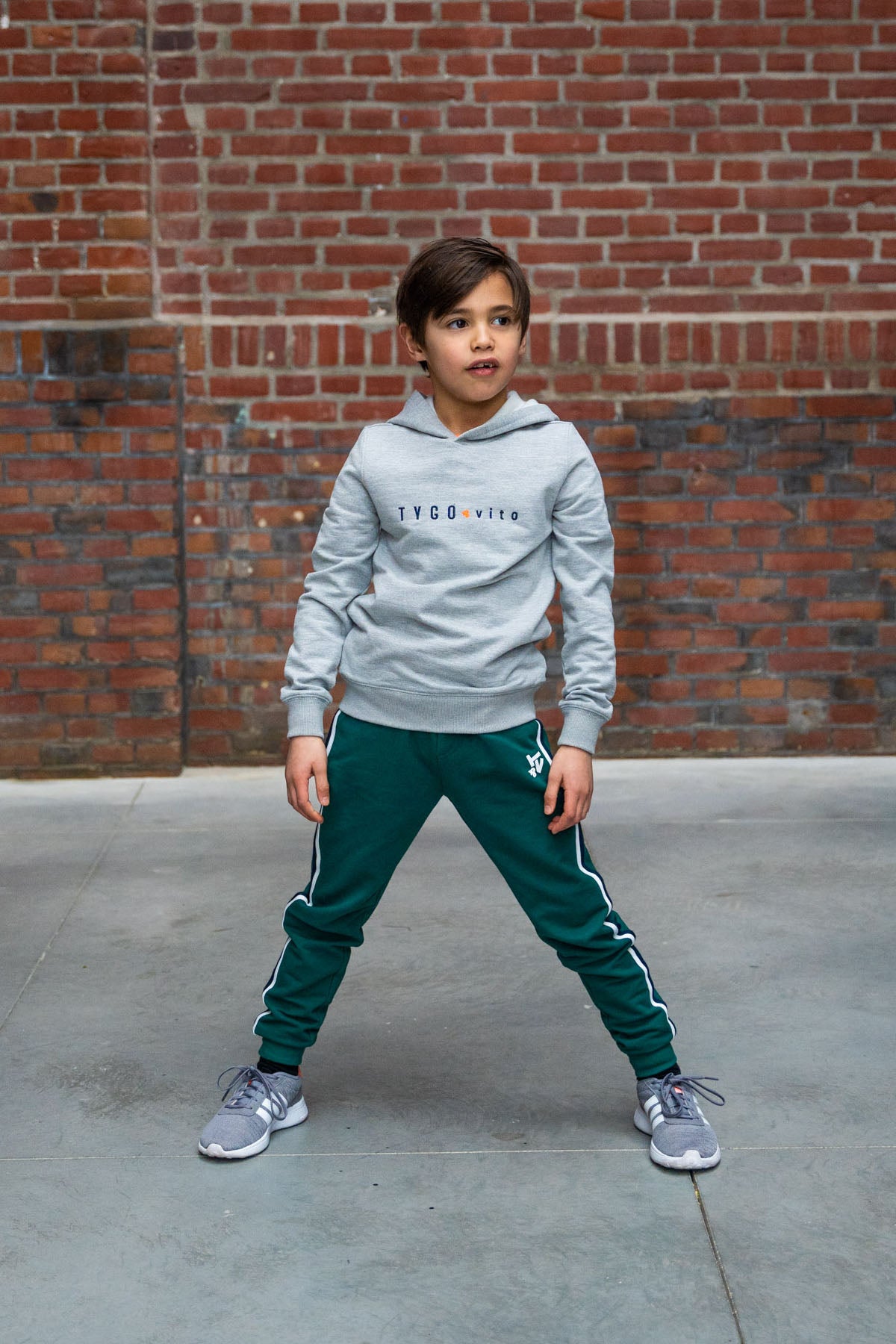 Hoodie Vito Grey Melee - TYGO&vito