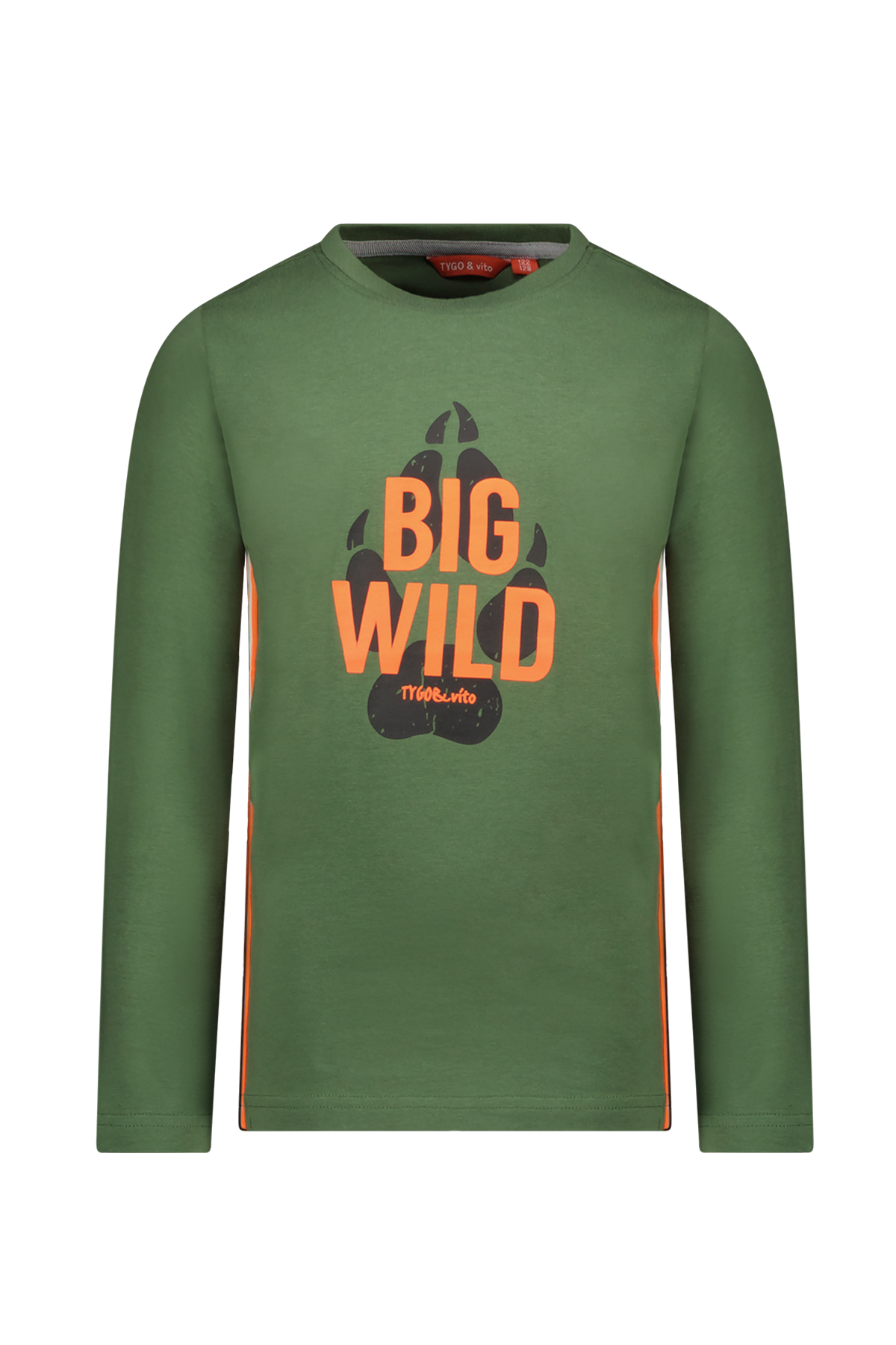 T-Shirt Lange Mouw Mason Olijf Groen - TYGO&vito