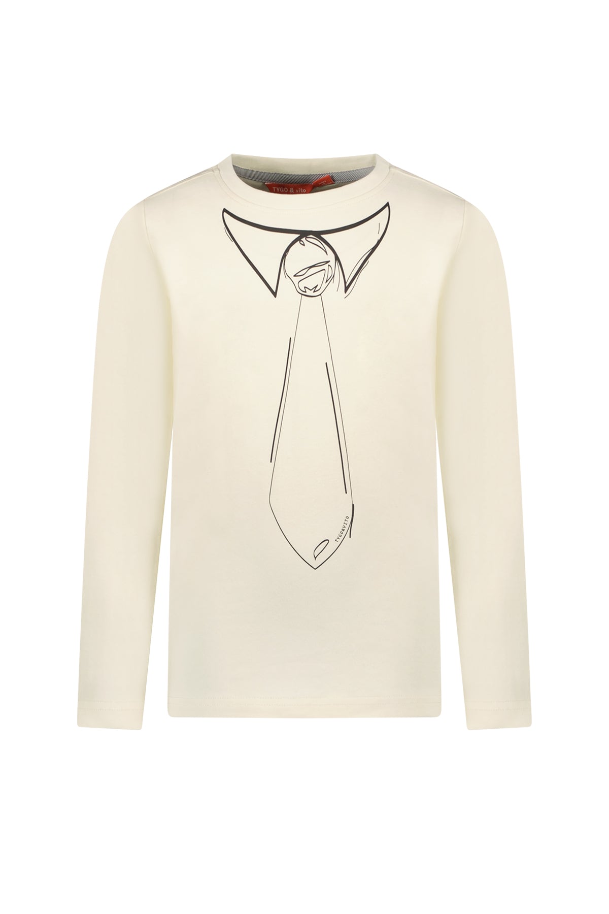 T-Shirt Lange Mouw Luuk Warm Wit - TYGO&vito