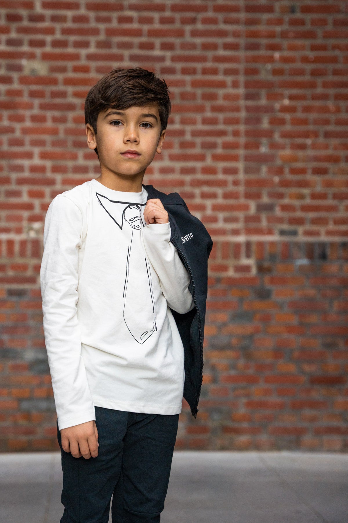 T-Shirt Lange Mouw Luuk Warm Wit - TYGO&vito