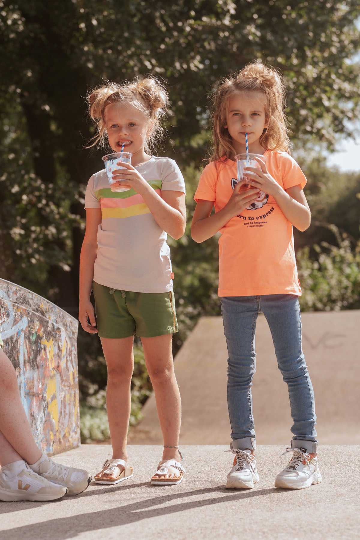 T-Shirt Jill Neon Koraal - TYGO&vito