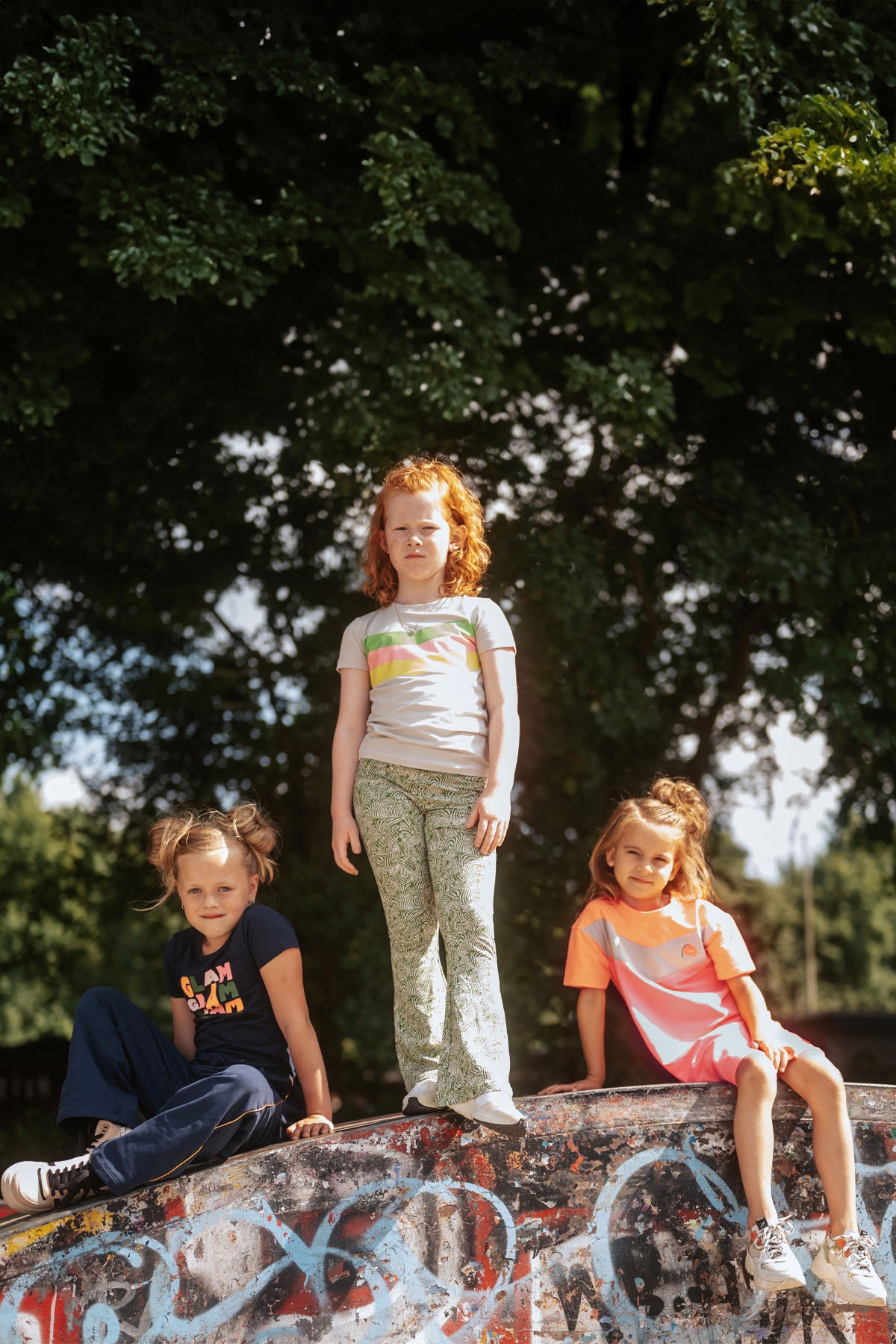 Sweatdress Nelly Neon Koraal - TYGO&vito