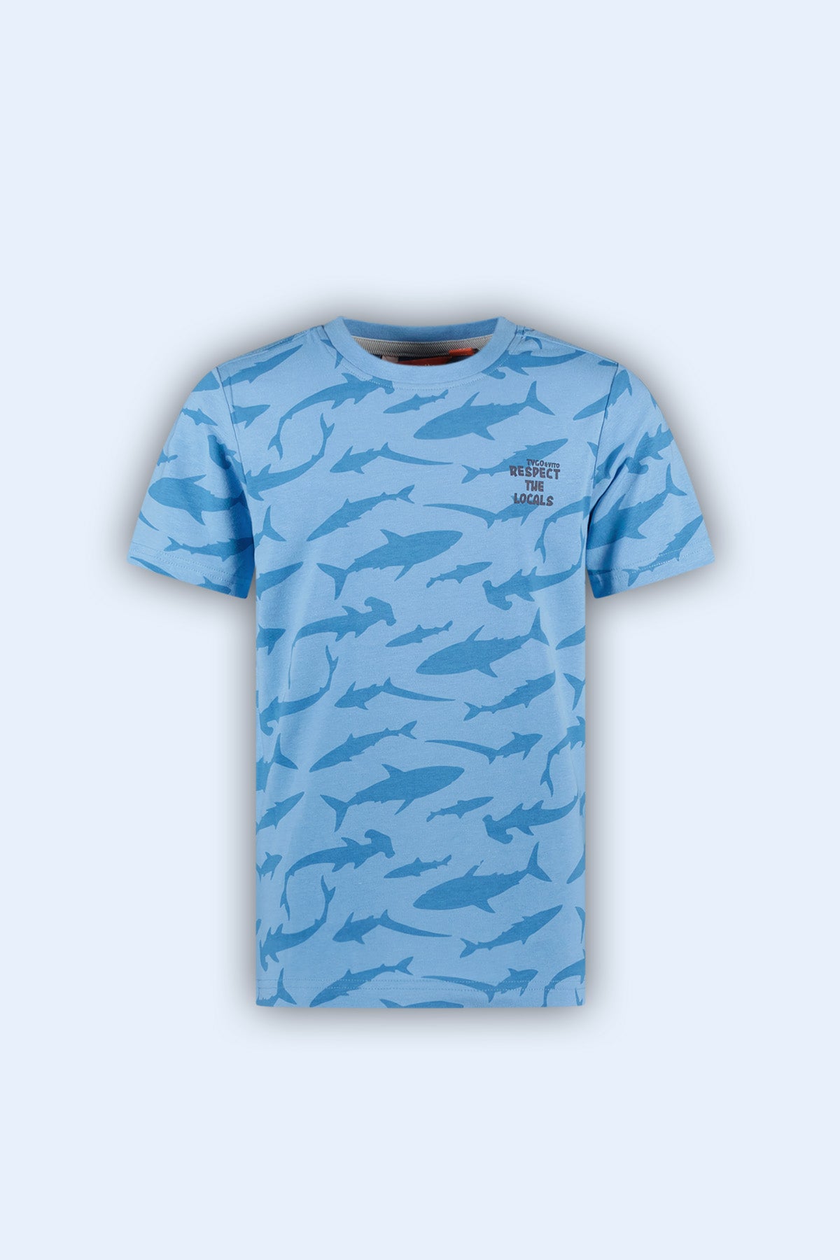 T-shirt Thijs licht blauw