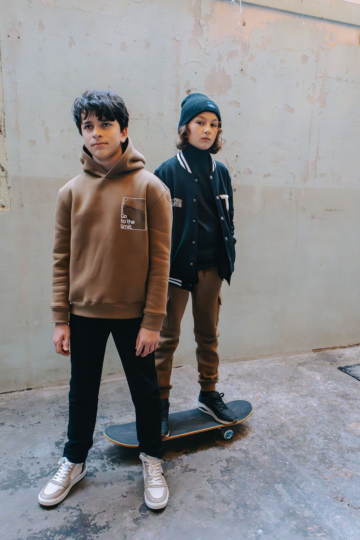 Hoodie Niall Licht Bruin