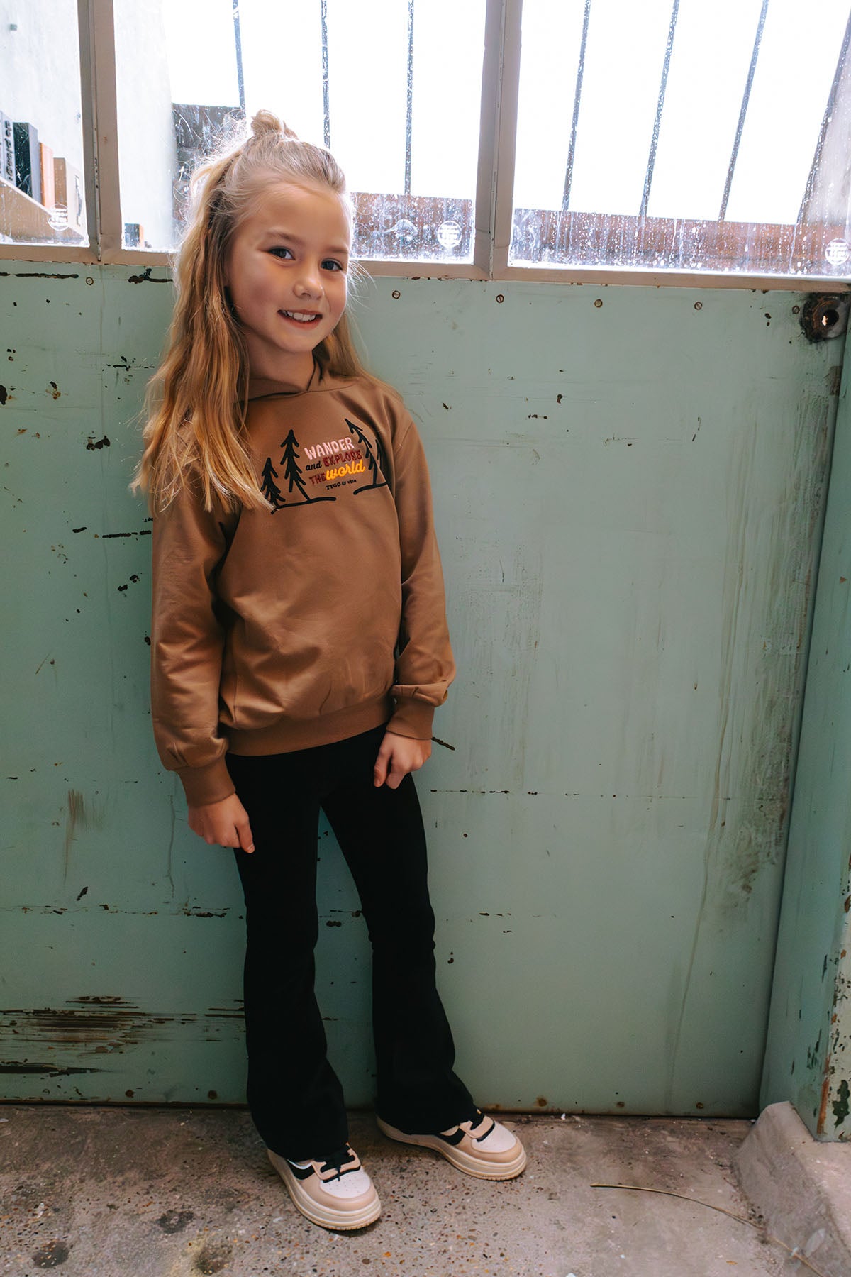 Hoodie Sky Licht Bruin