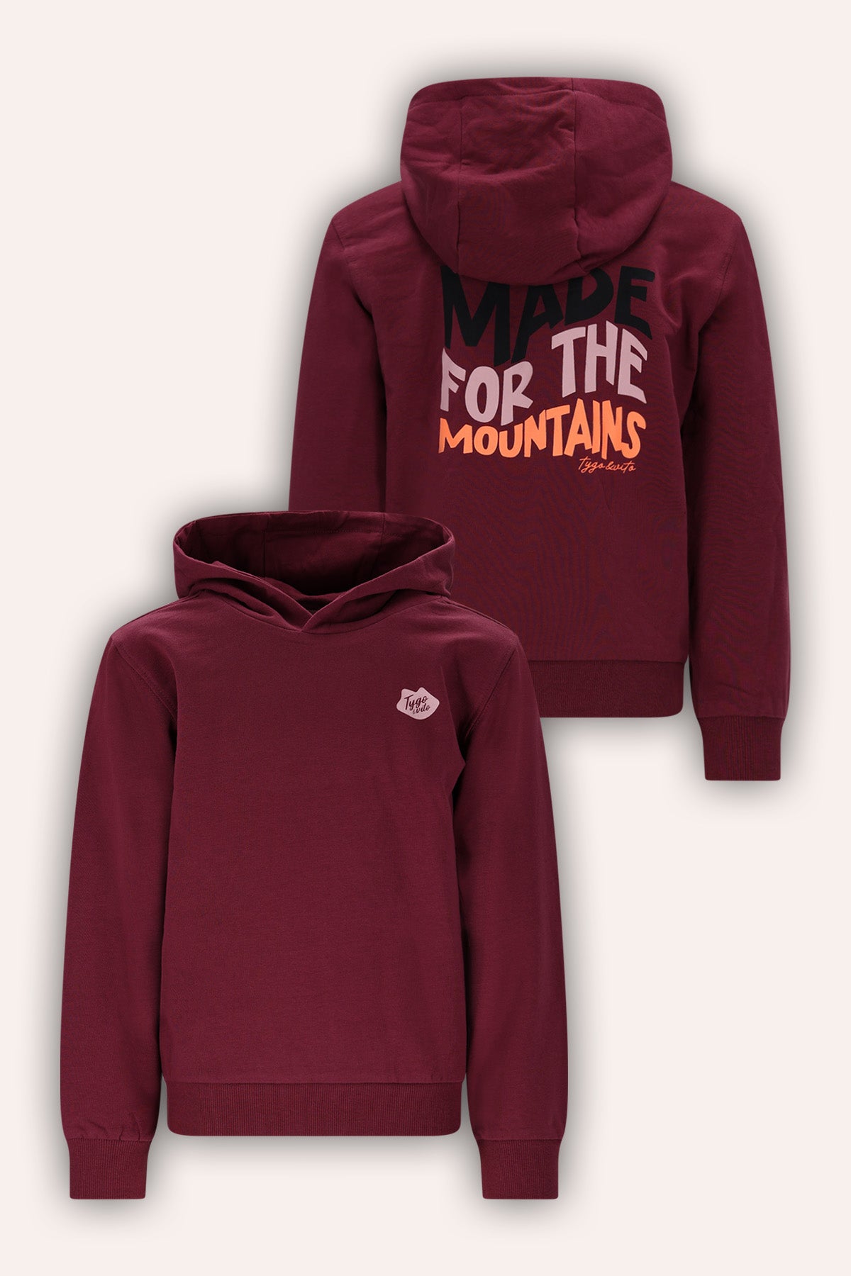 Hoodie Selma Donker Rood