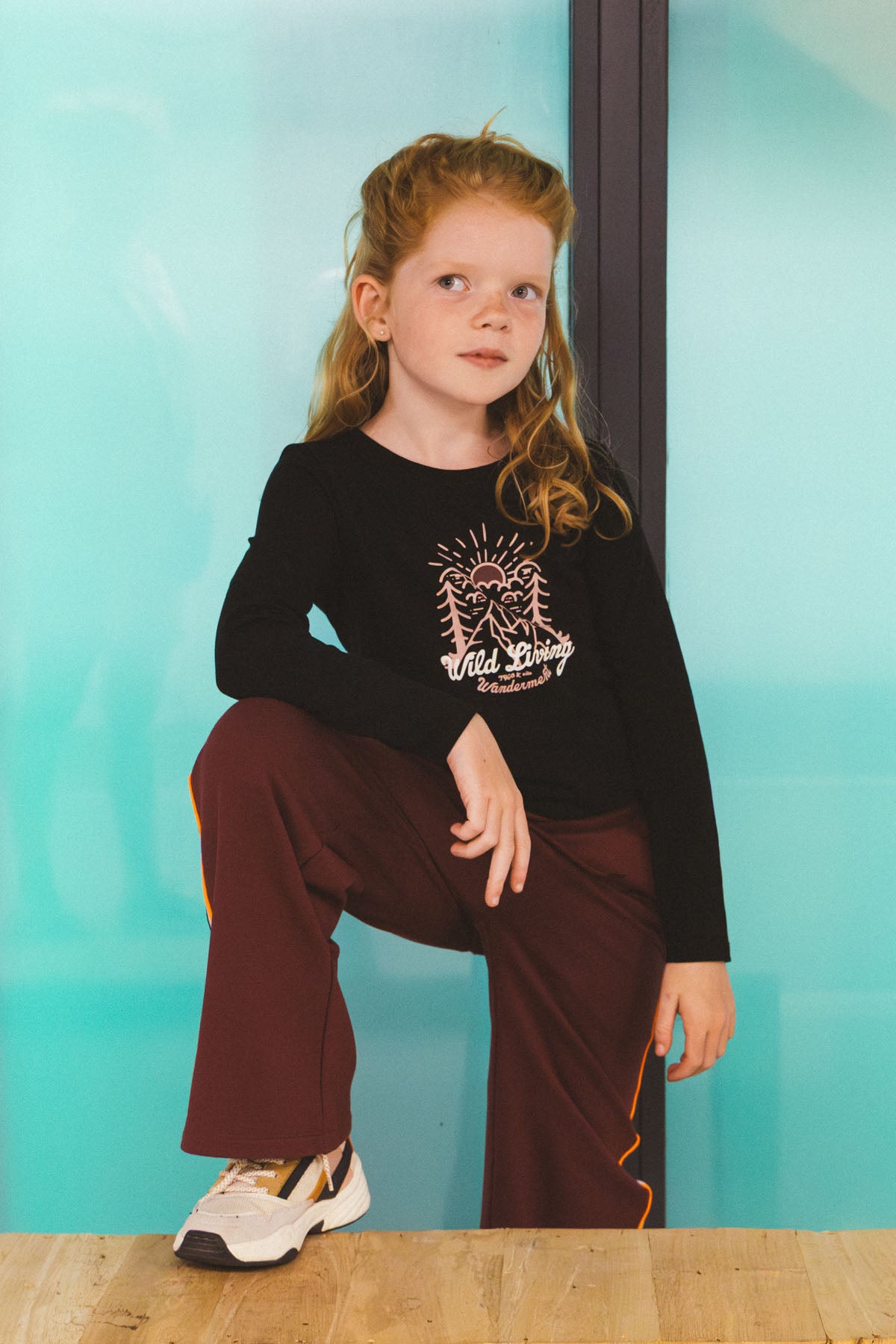 Girls Longsleeve Linde Zwart*