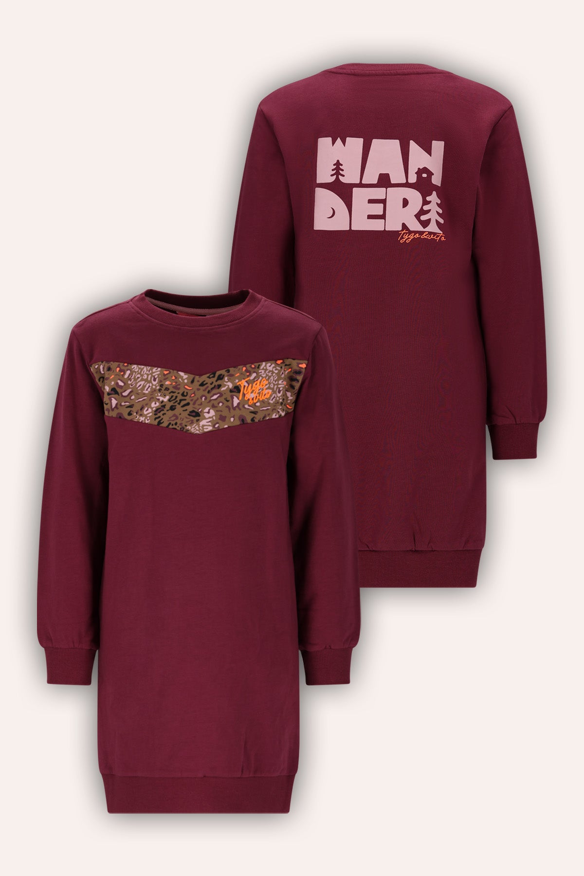 Jurk Demi Donker Rood