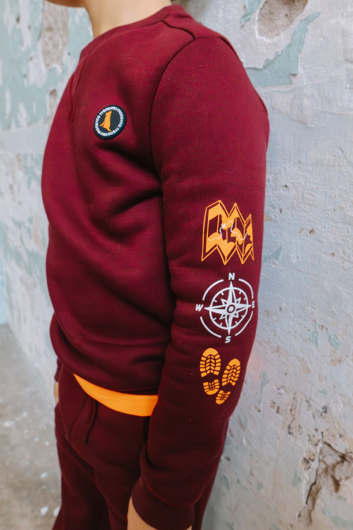 Sweater Sven Donker Rood