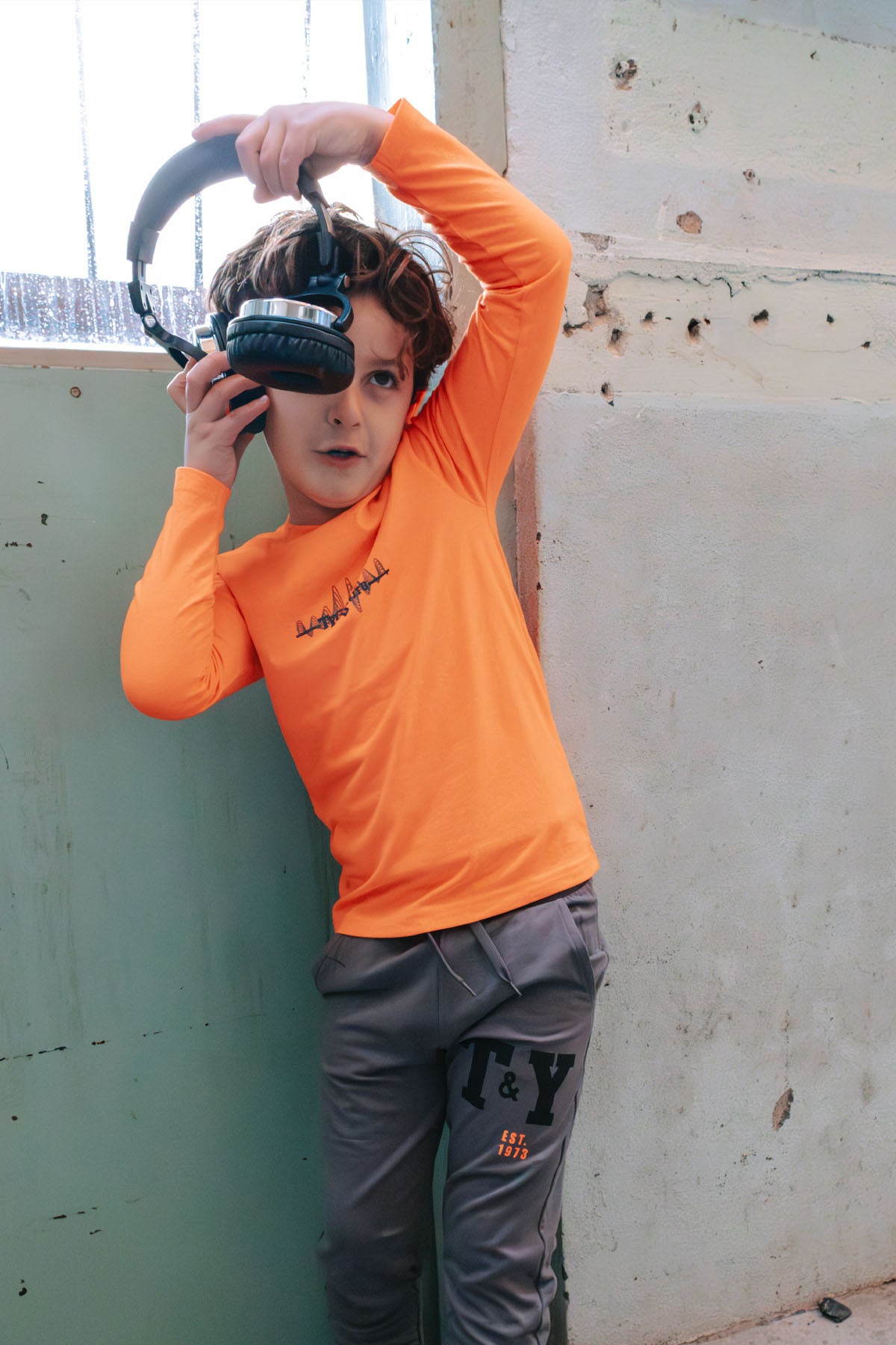 Longsleeve Mase Neon Oranje