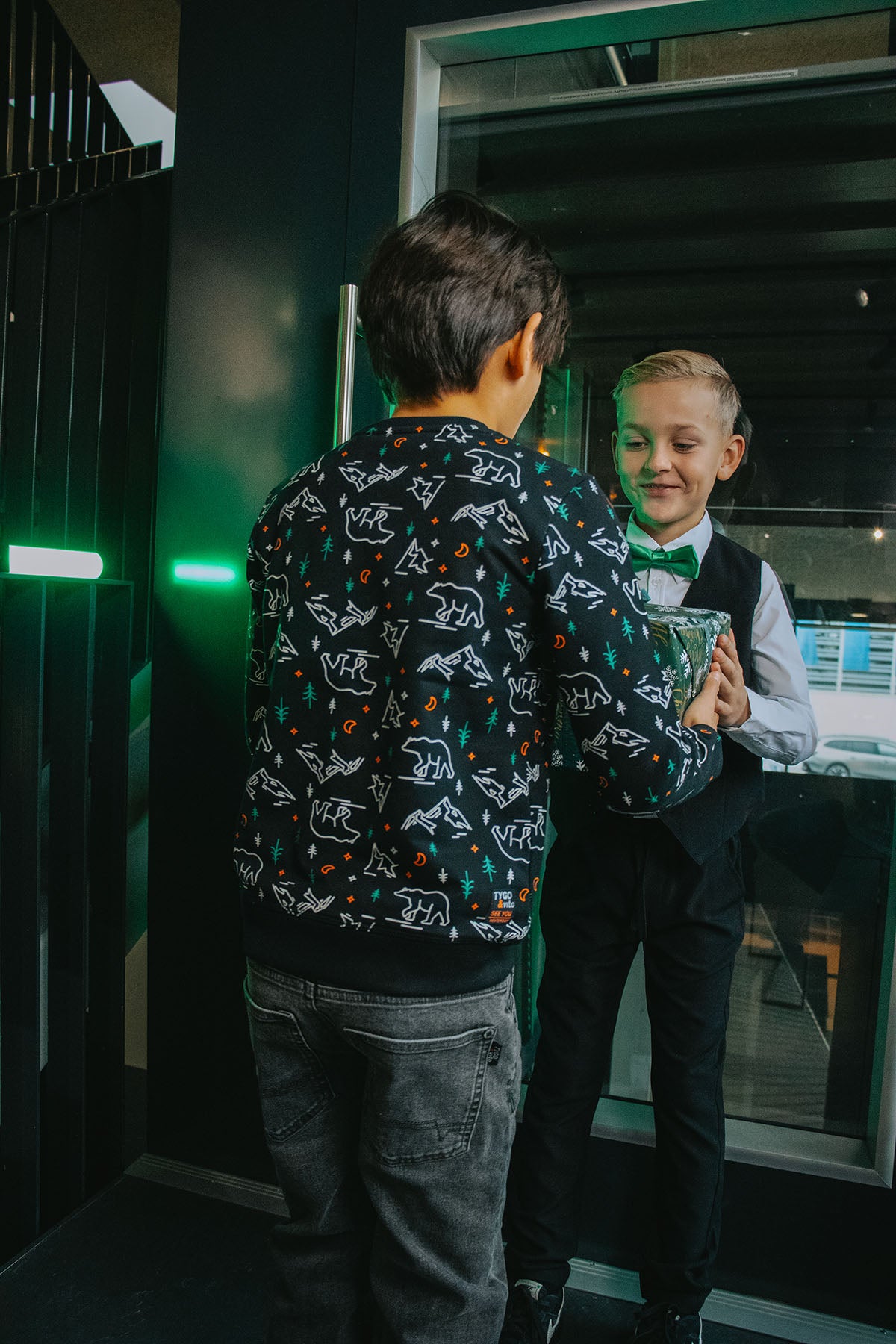 Kersttrui Senna Zwart Boys