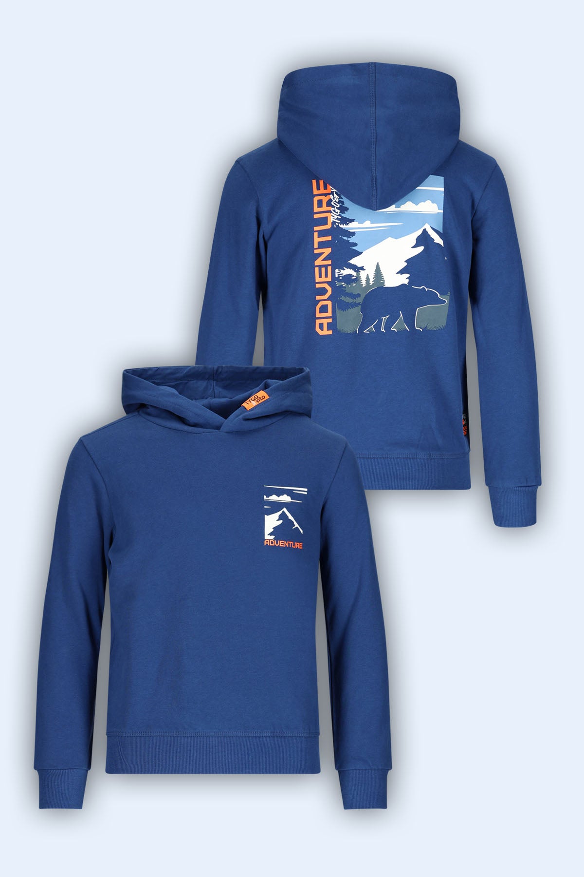Hoodie Huxley Blauw