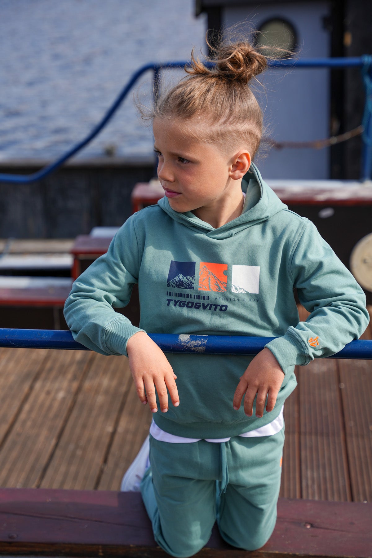 Hoody Hesse Groenblauw