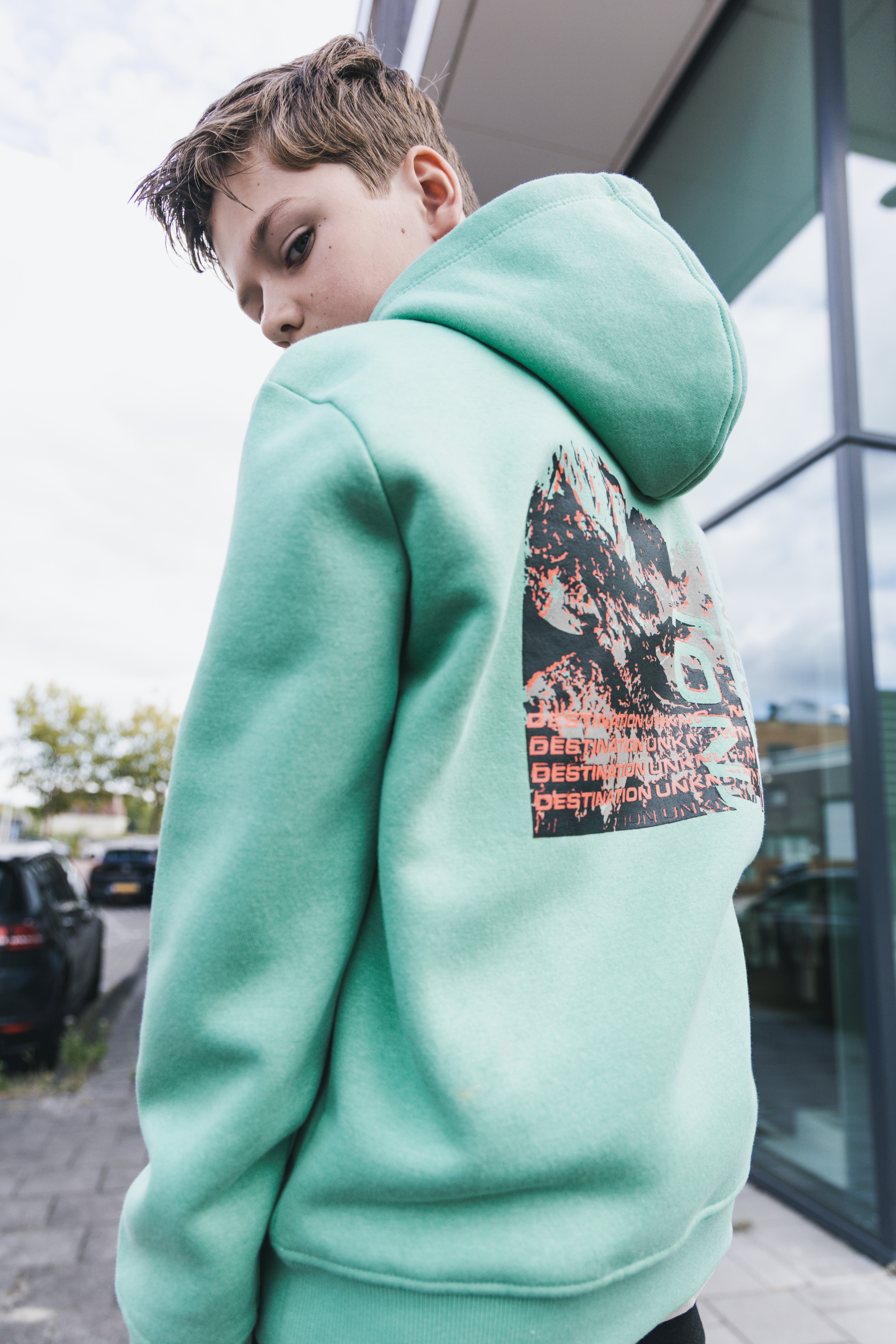 Hoodie Nigel Blue-Green