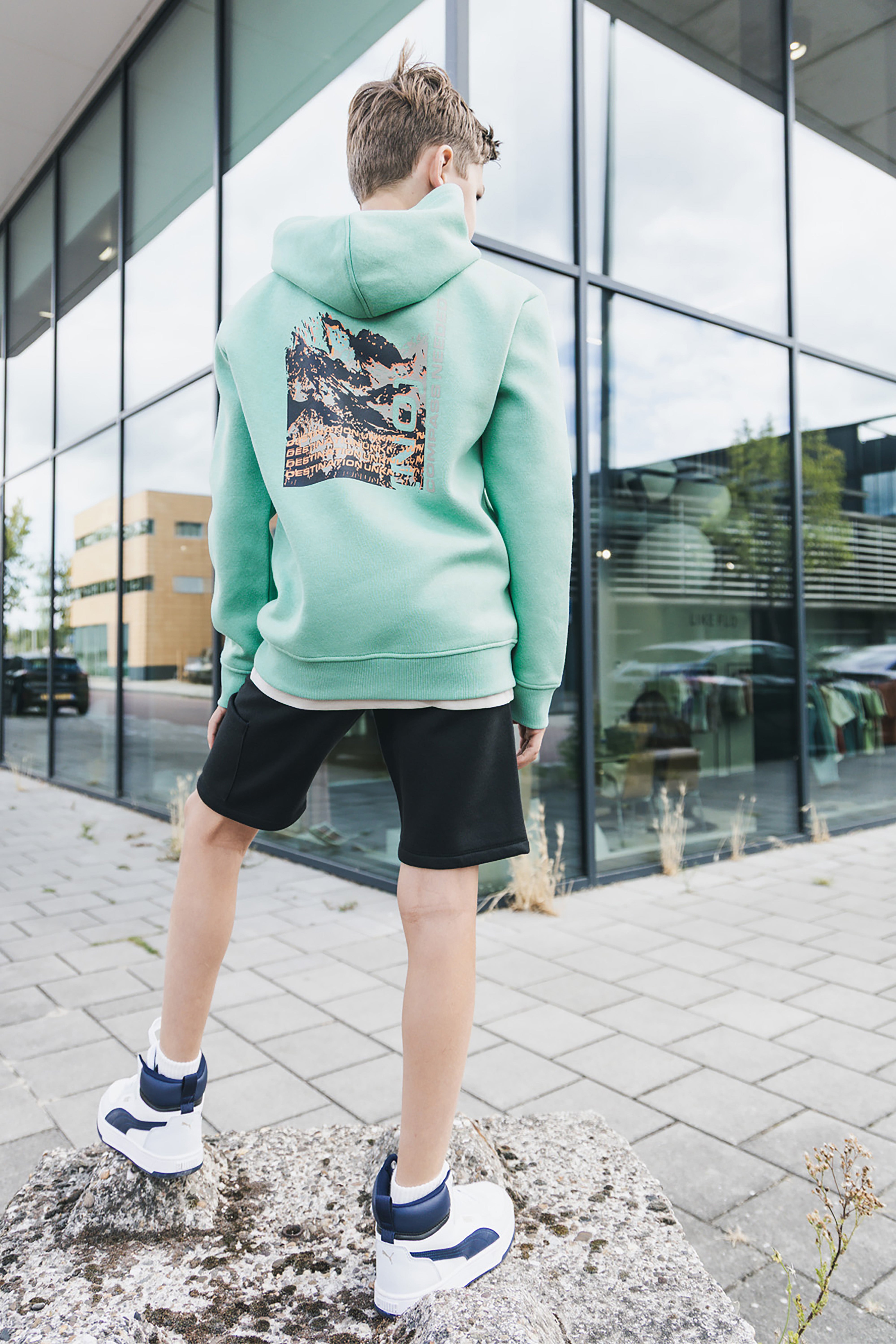 Hoodie Nigel Blauwgroen