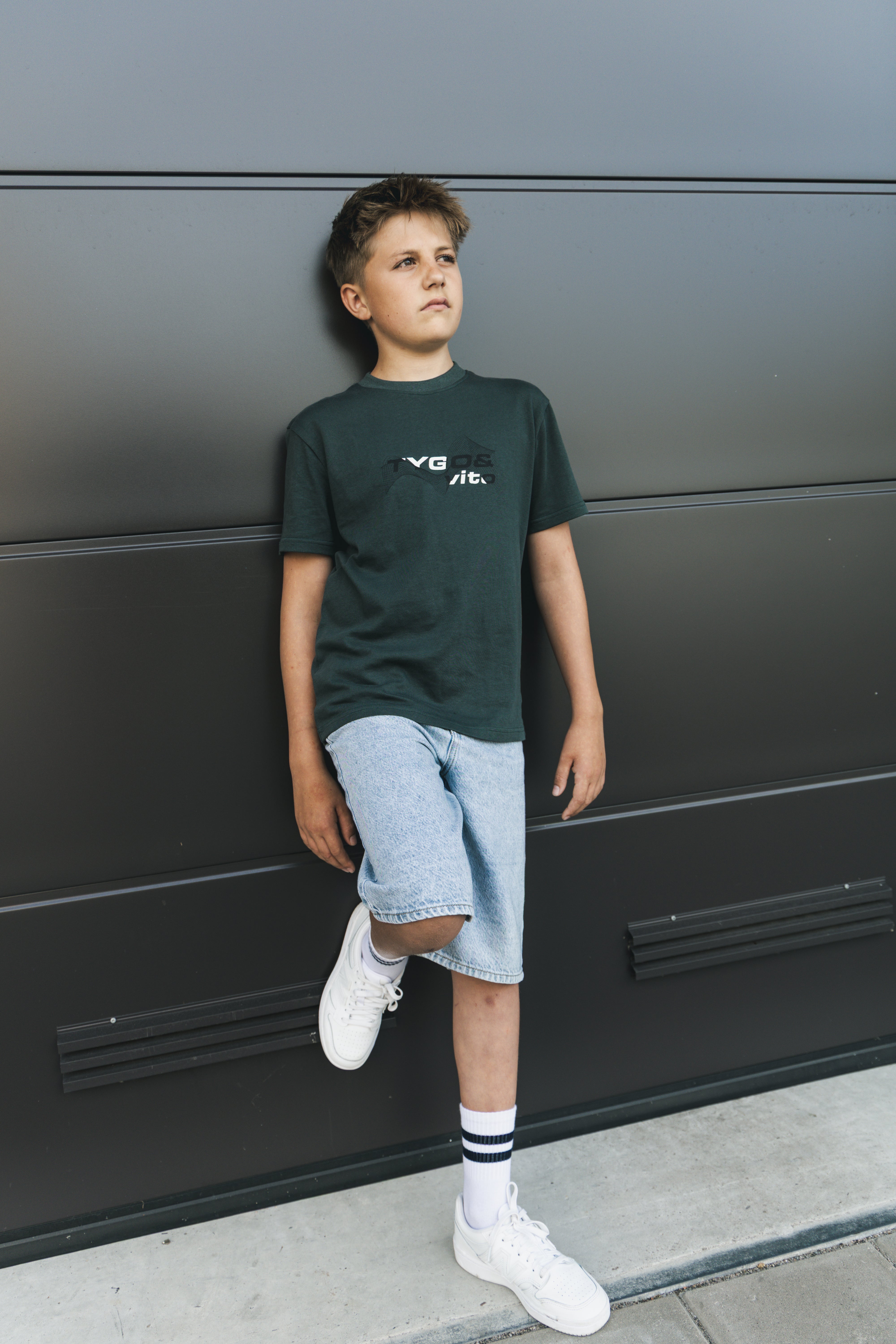 T-shirt Loosefit Drace Donkergroen