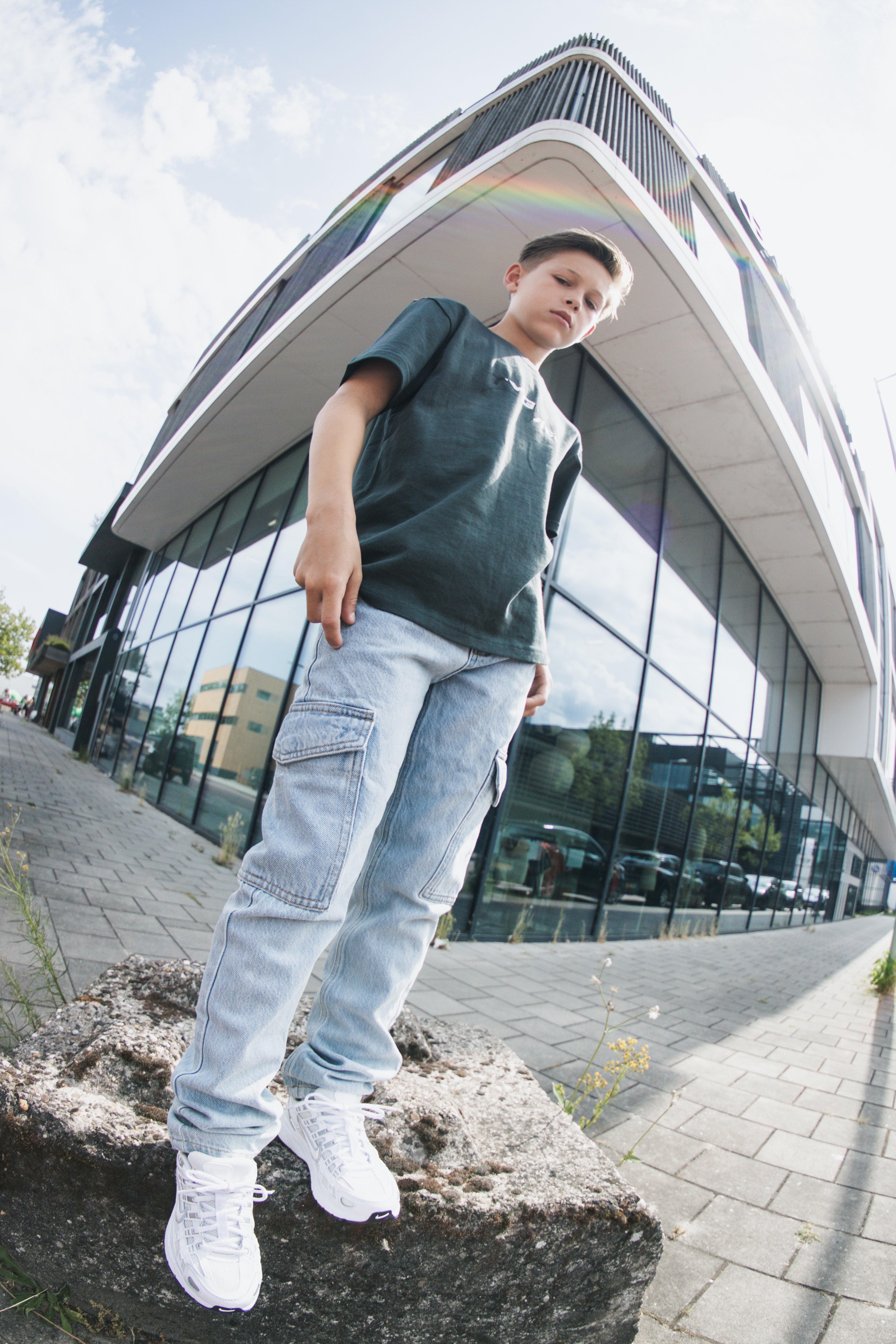 T-shirt Loosefit Drace Donkergroen