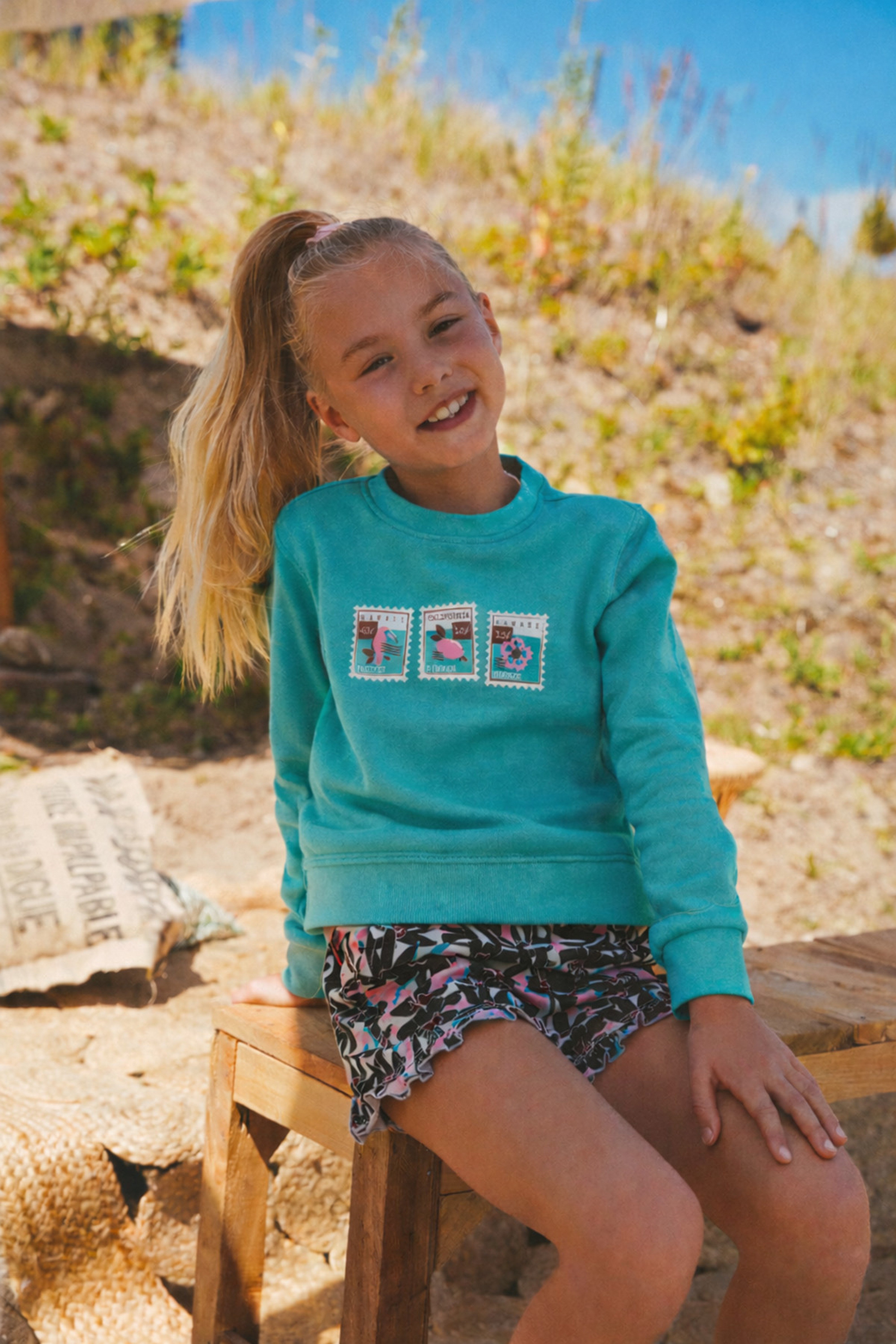 Sweater Summer Blauwgroen