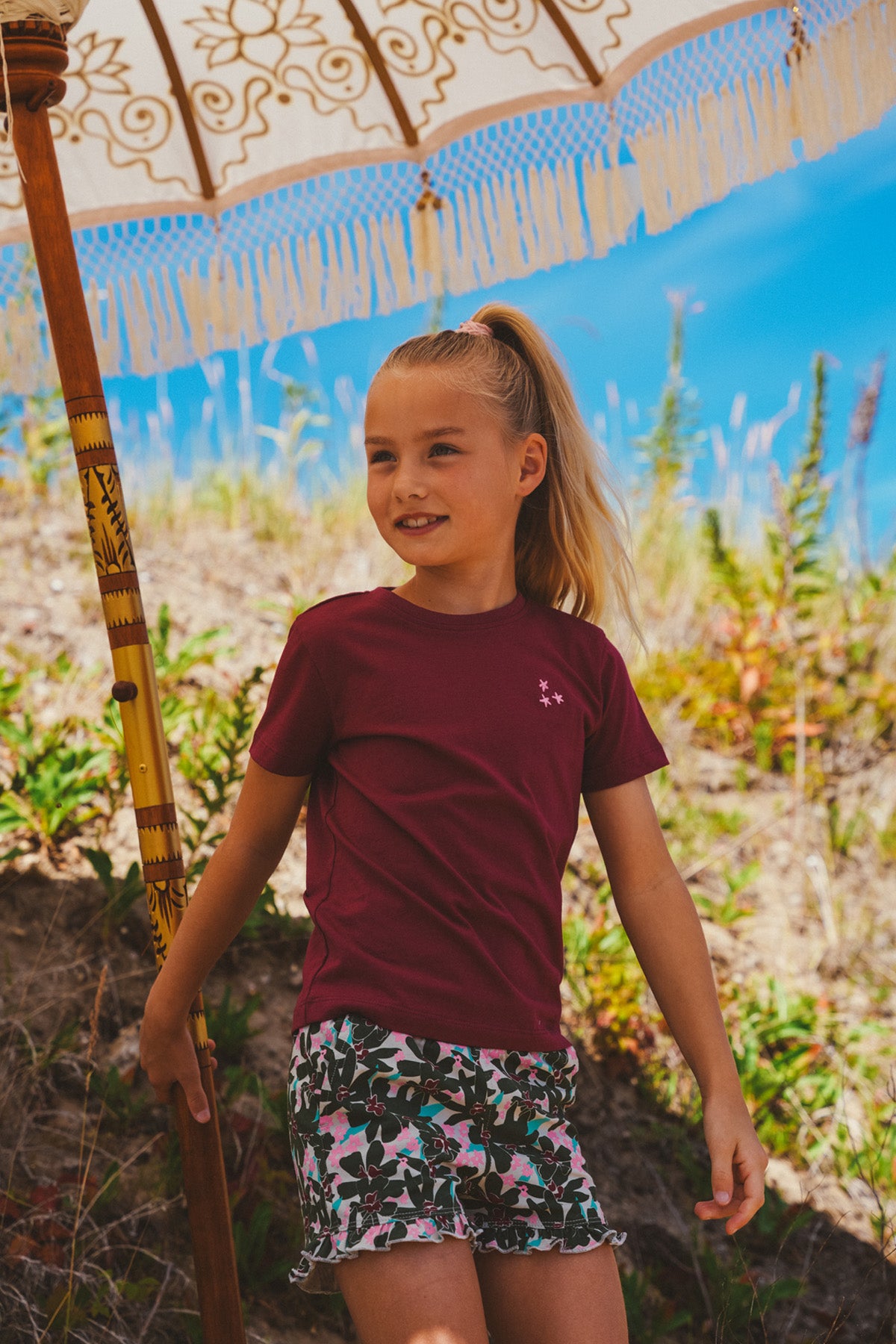 T-shirt Tess Donker Rood