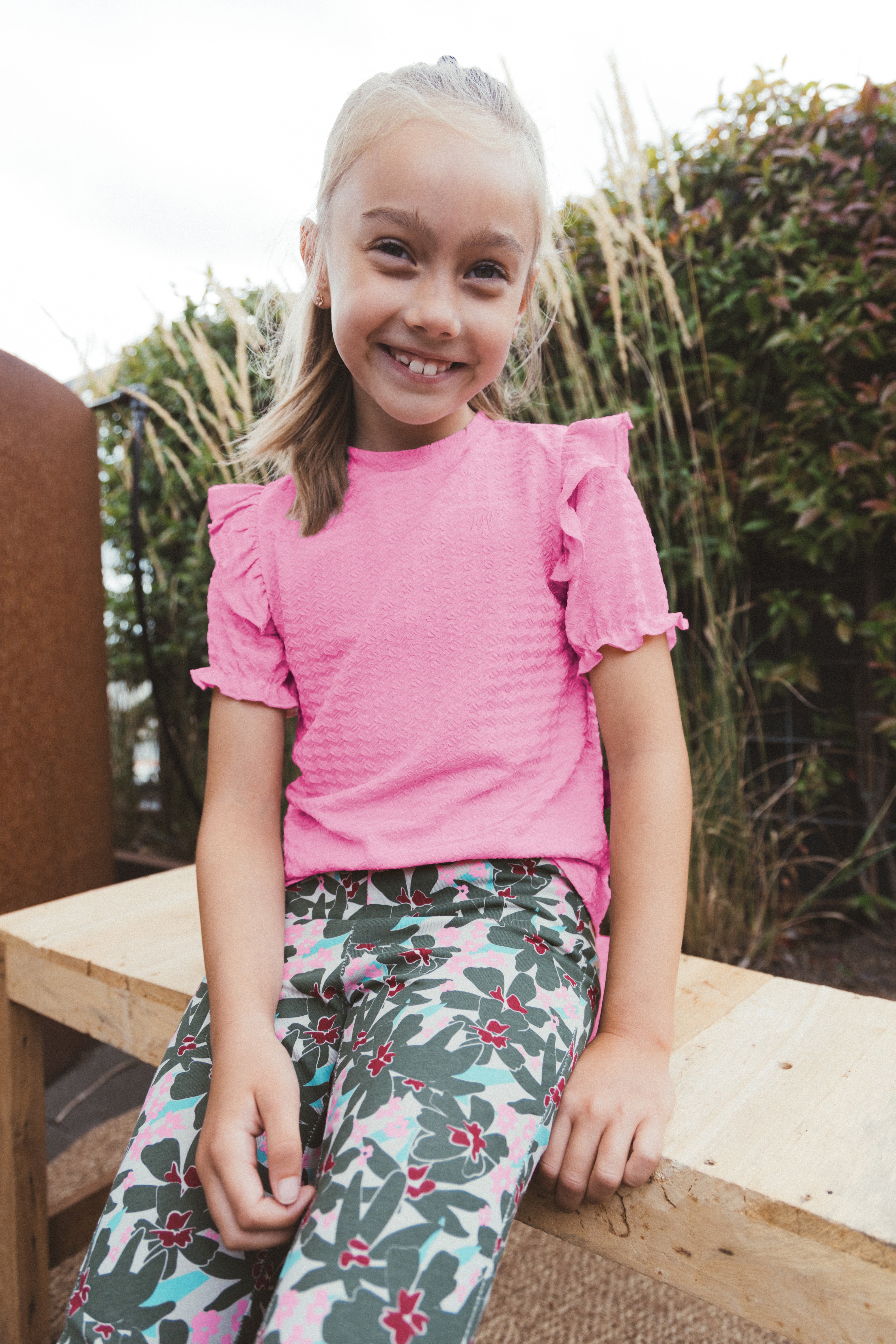 TYGO & vito Flared Broek PEBBLES Olijfgroen