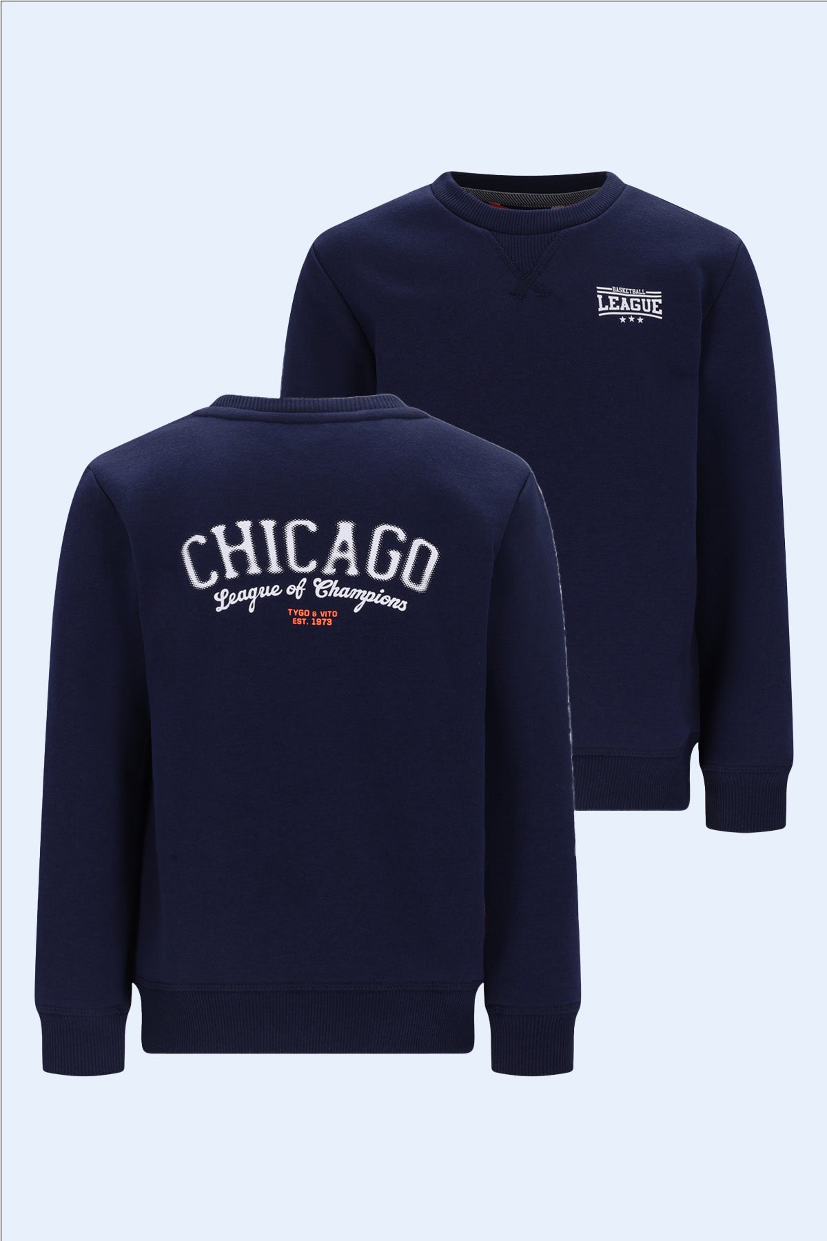TYGO & vito Sweater SILVER Navy