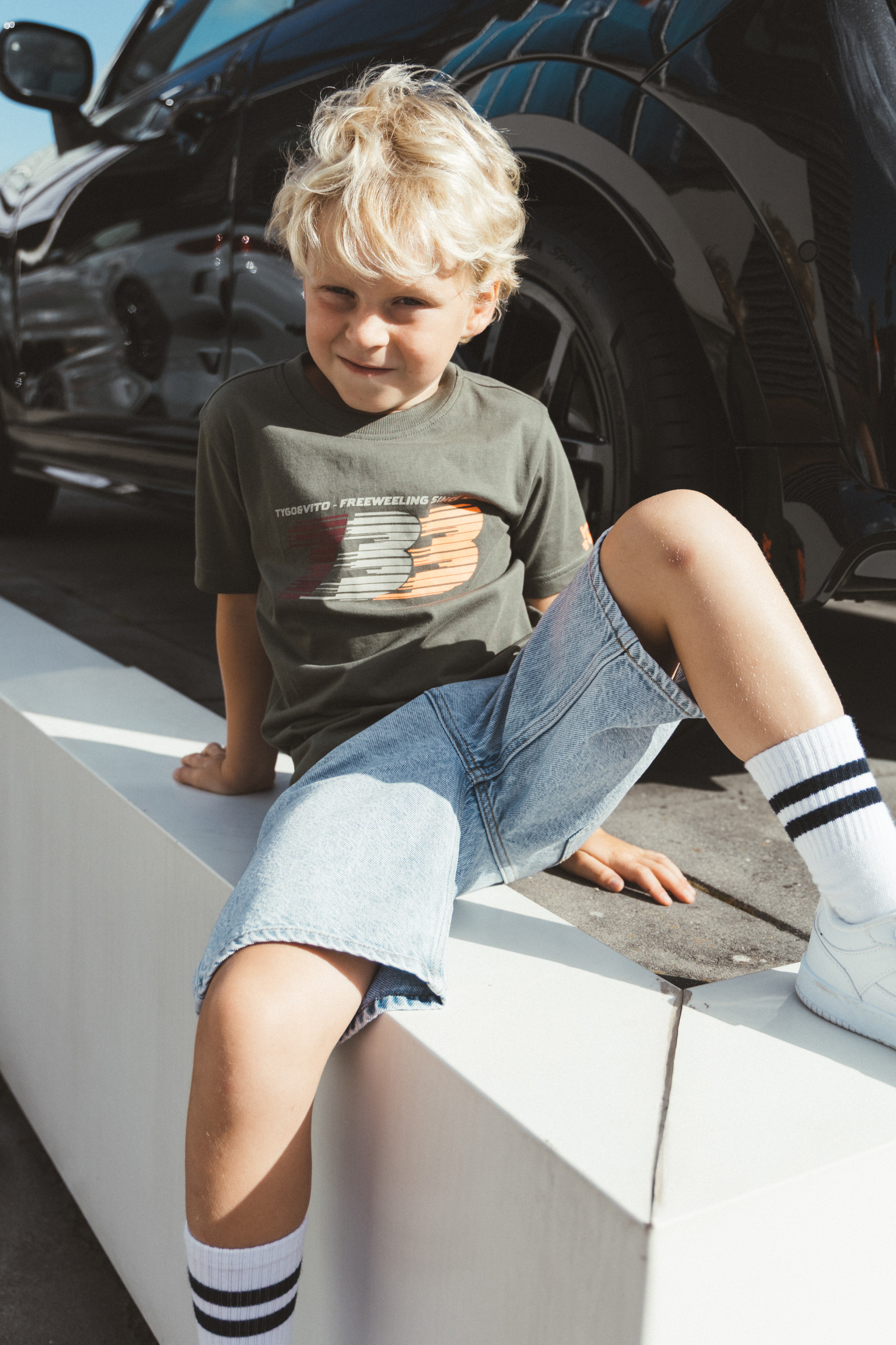 T-shirt loose fit Trace Olive Green