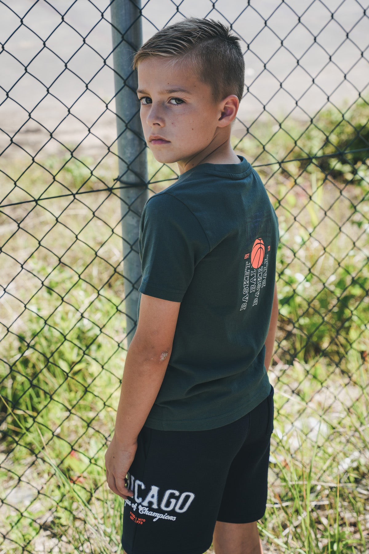 TYGO & vito T-shirt DYLAN Donkergroen