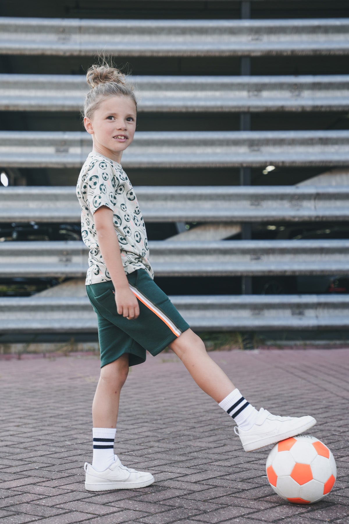 TYGO & vito sweatshorts TOBY Donkergroen