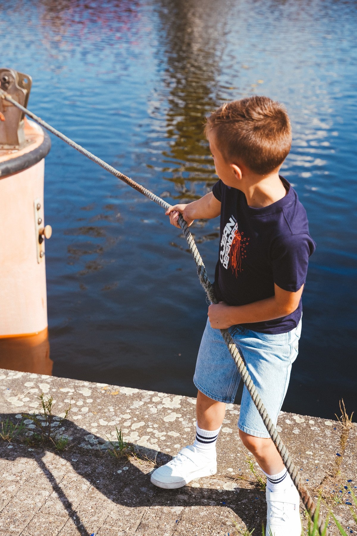 T-shirt Jaimy Donker Blauw
