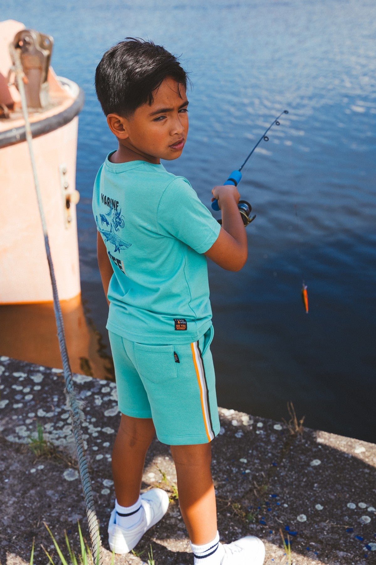 TYGO & vito T-shirt DYLAN Blauwgroen