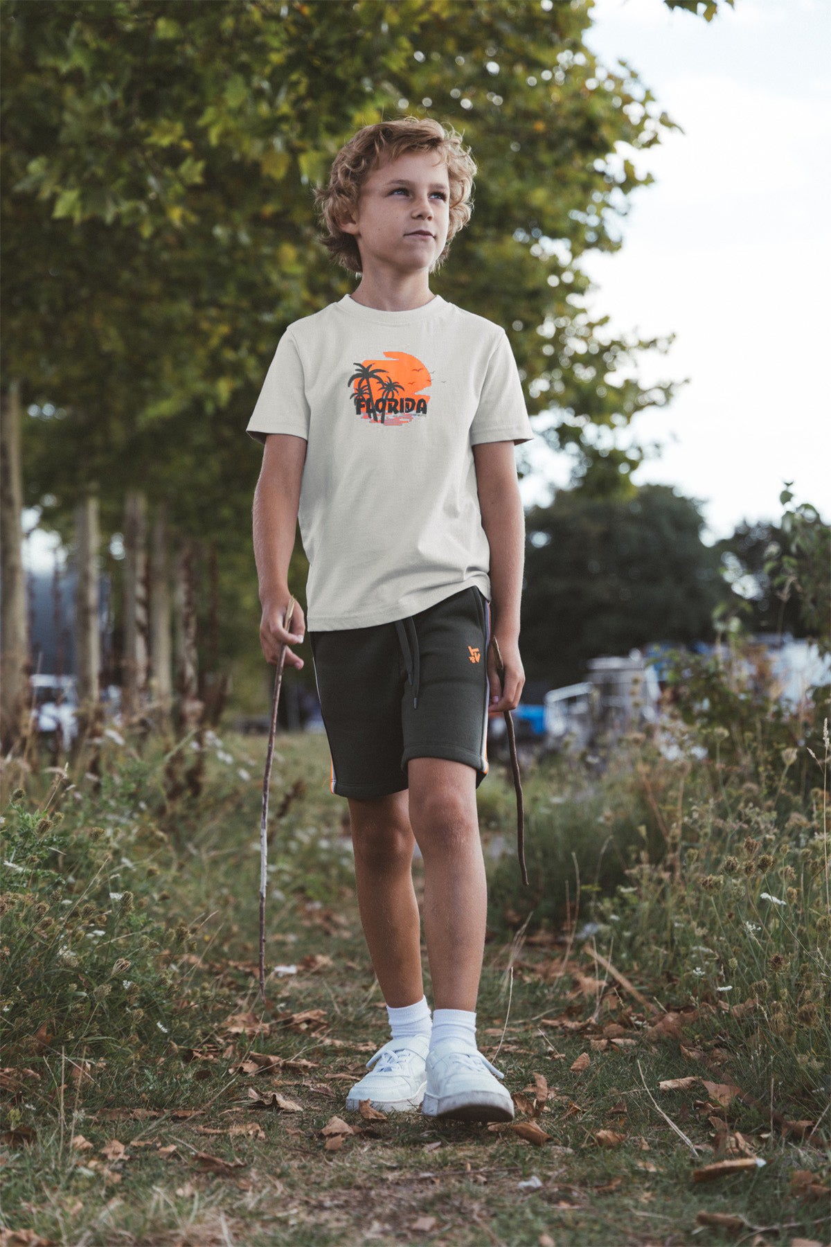 TYGO&vito, TOBY sweatshort Olijfgroen