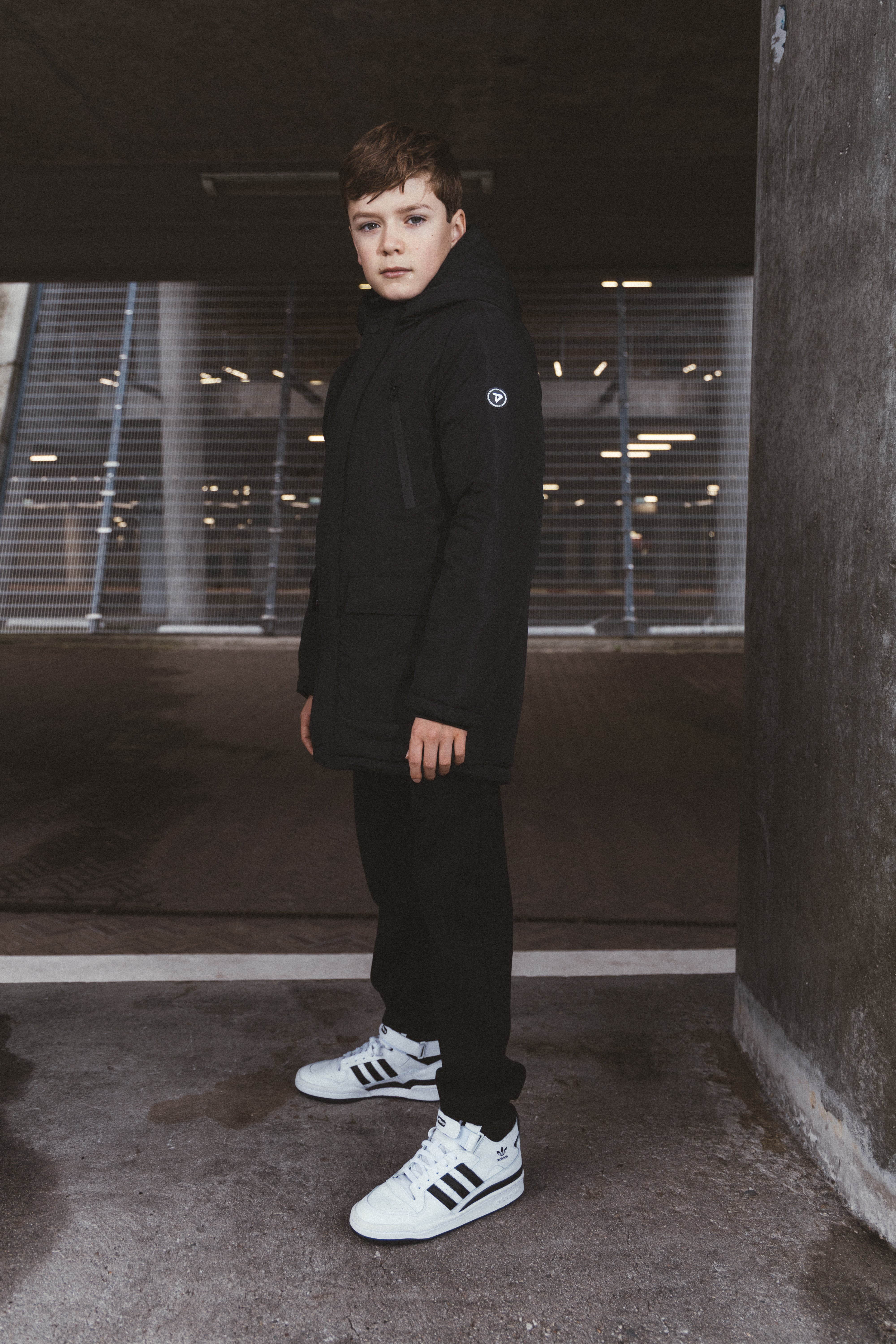 Parka Bor Zwart Black