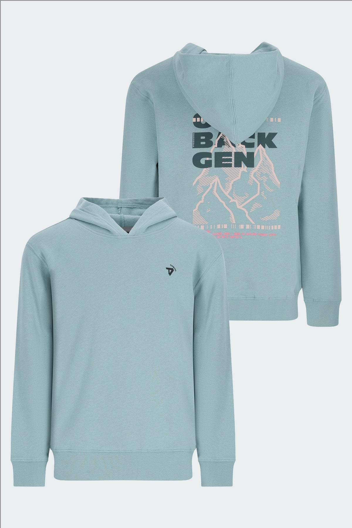 Hoodie Nigel oversized fit Blauwgrijs