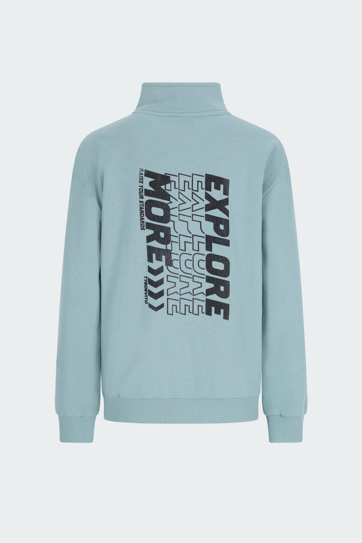 Sweater Half Zip Nout Blauwgrijs