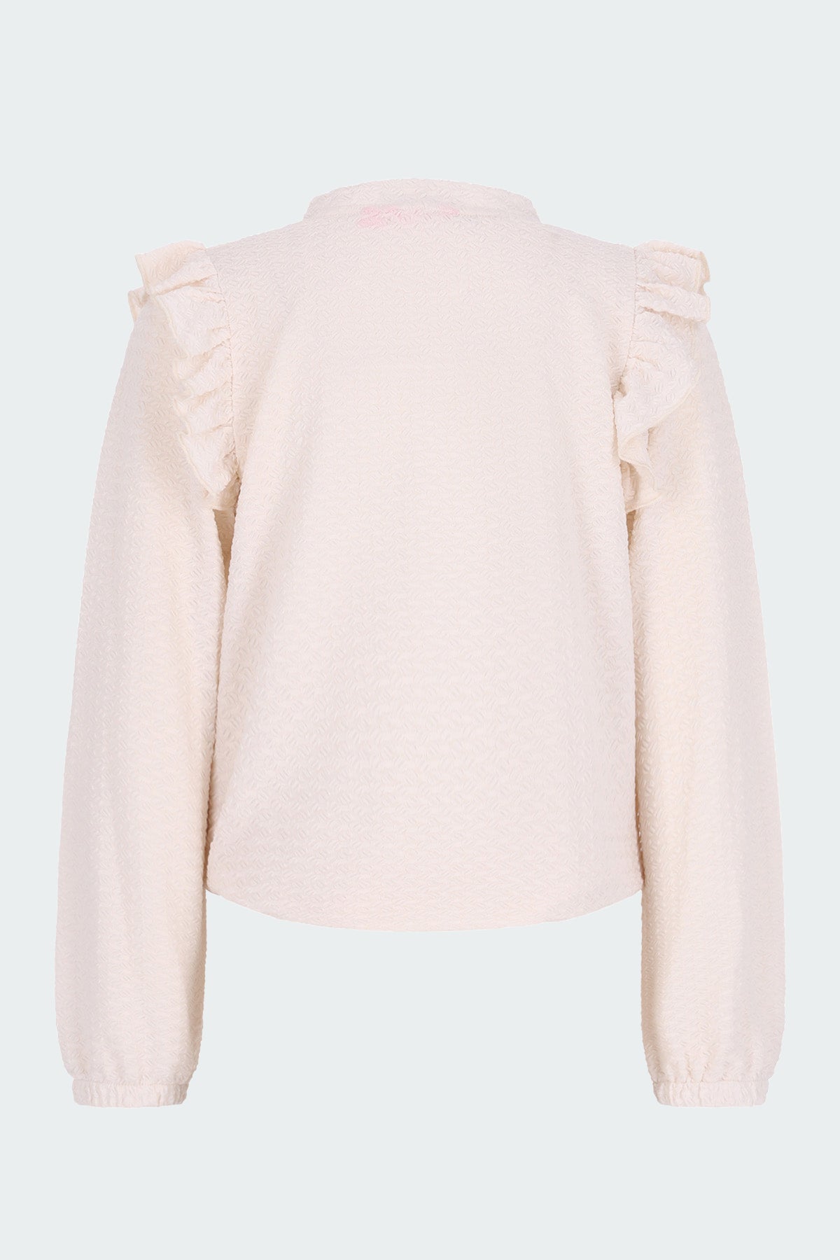 Blouse met roezels Tally Off-White
