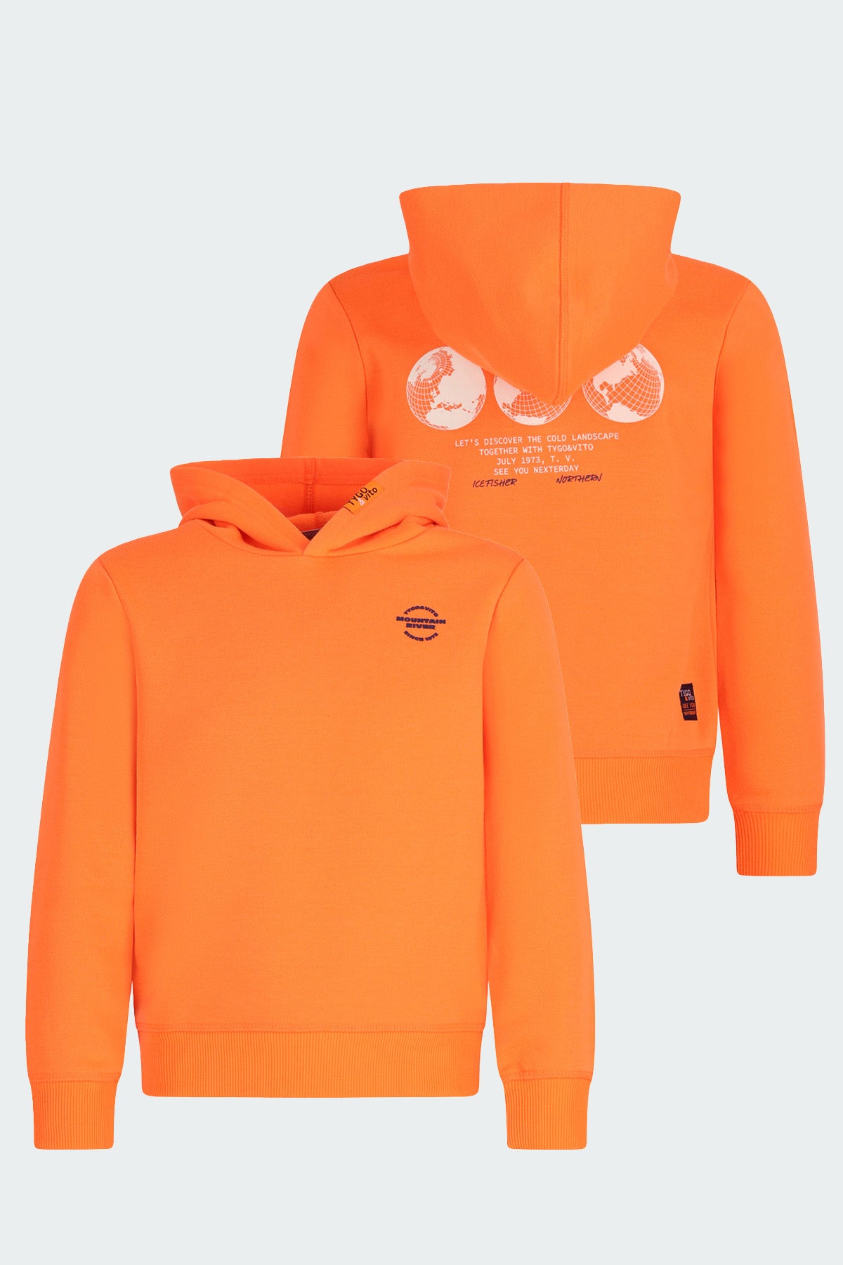 Hoodie Hank Neon Oranje Orange
