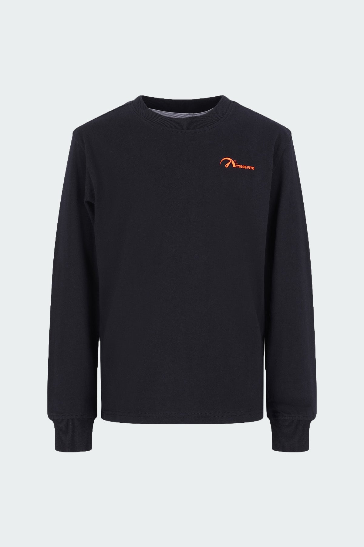 Longsleeve Mojo oversized fit Zwart