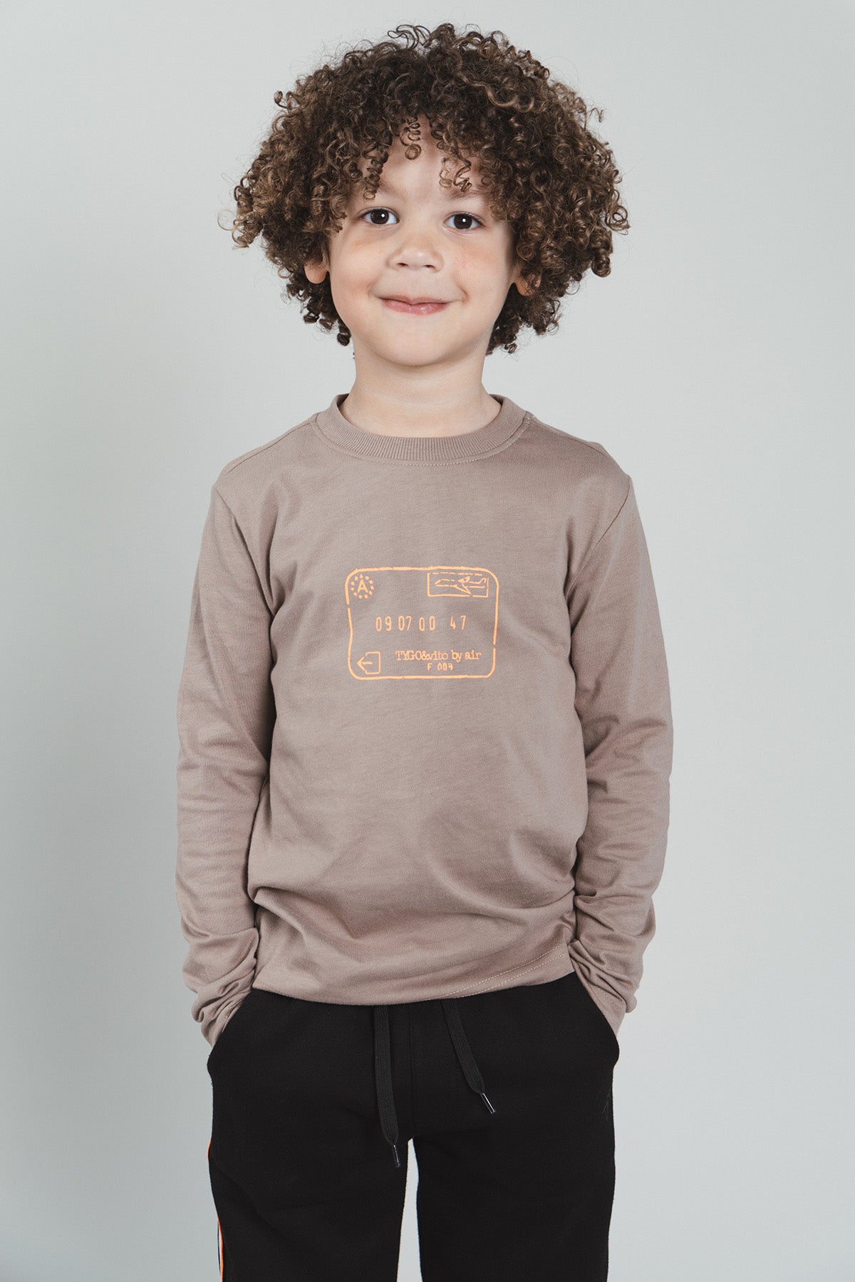 Long-sleeved shirt Mees Beige