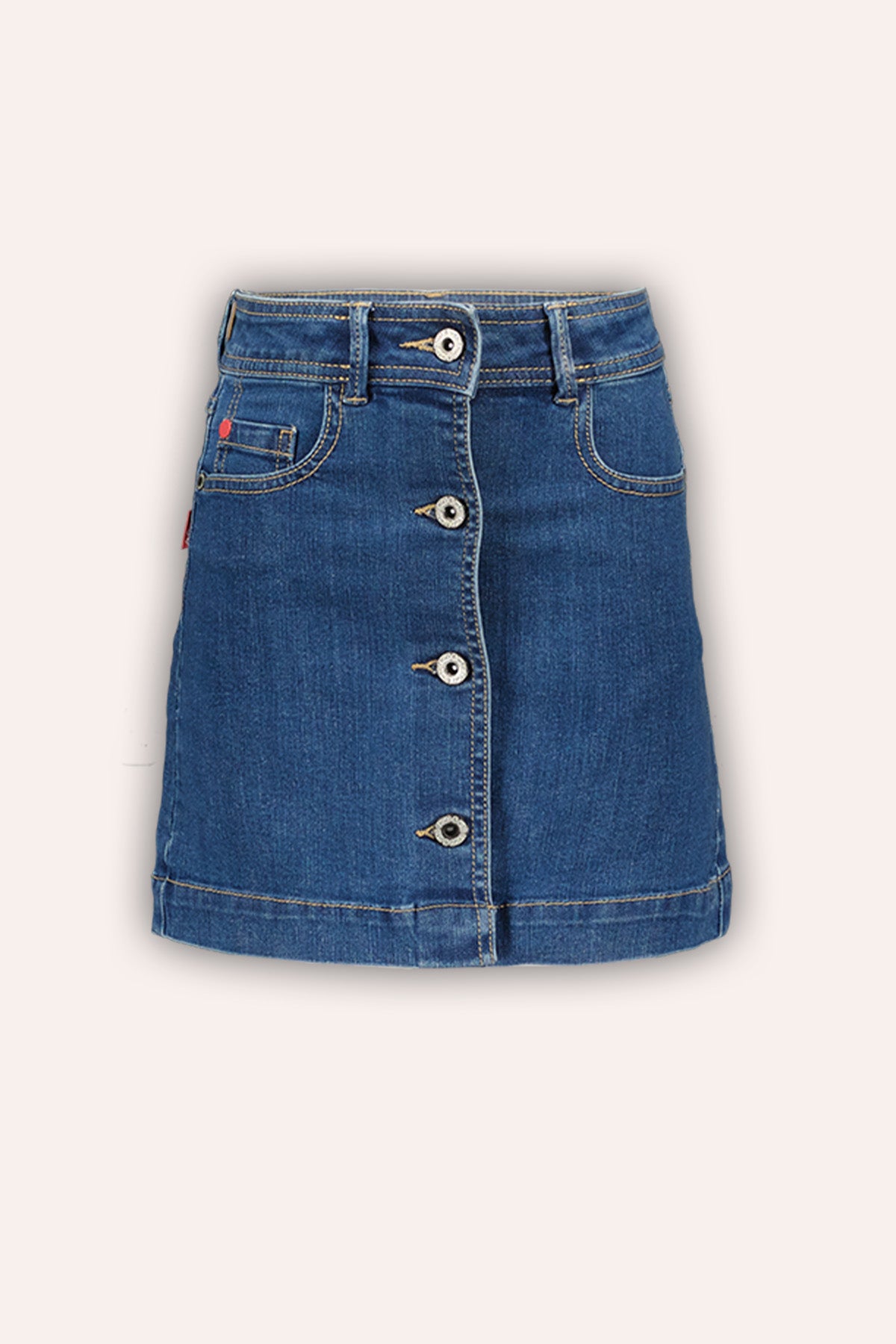 Denim Knoop Rokje Mid Used - TYGO&vito