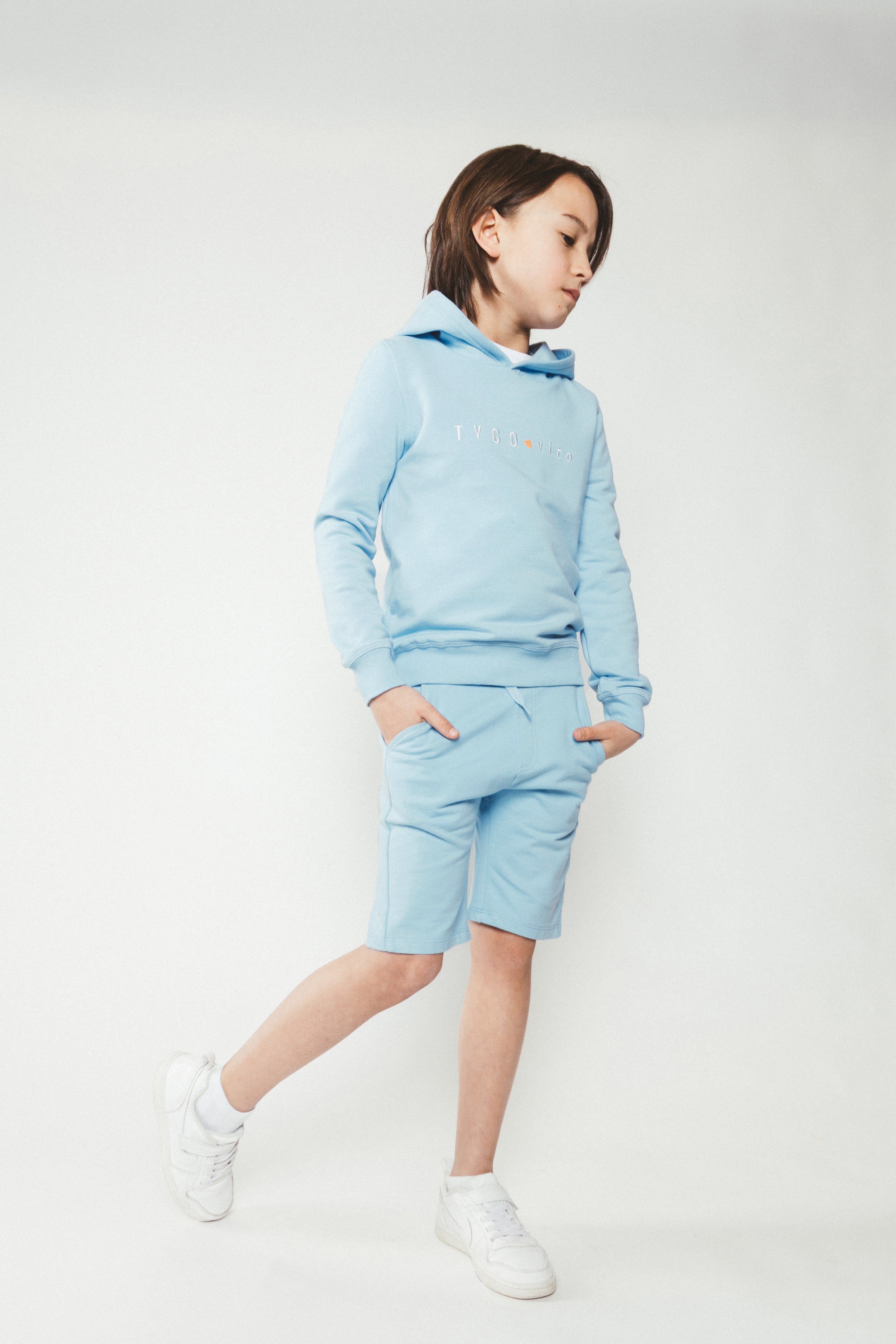 TYGO & vito, VITO Hoodie Licht Blauw