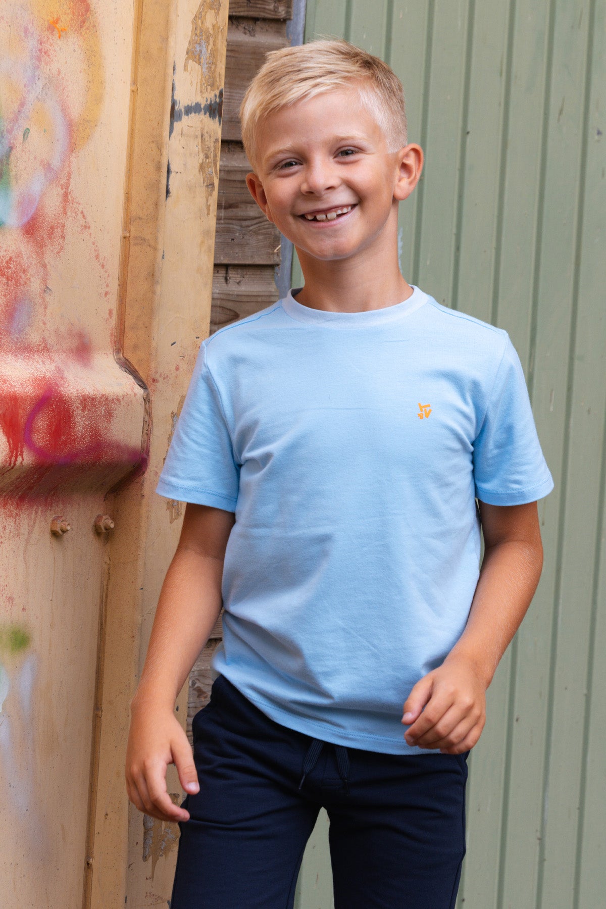 2-Pack T-shirt Stan Navy-Licht Blauw