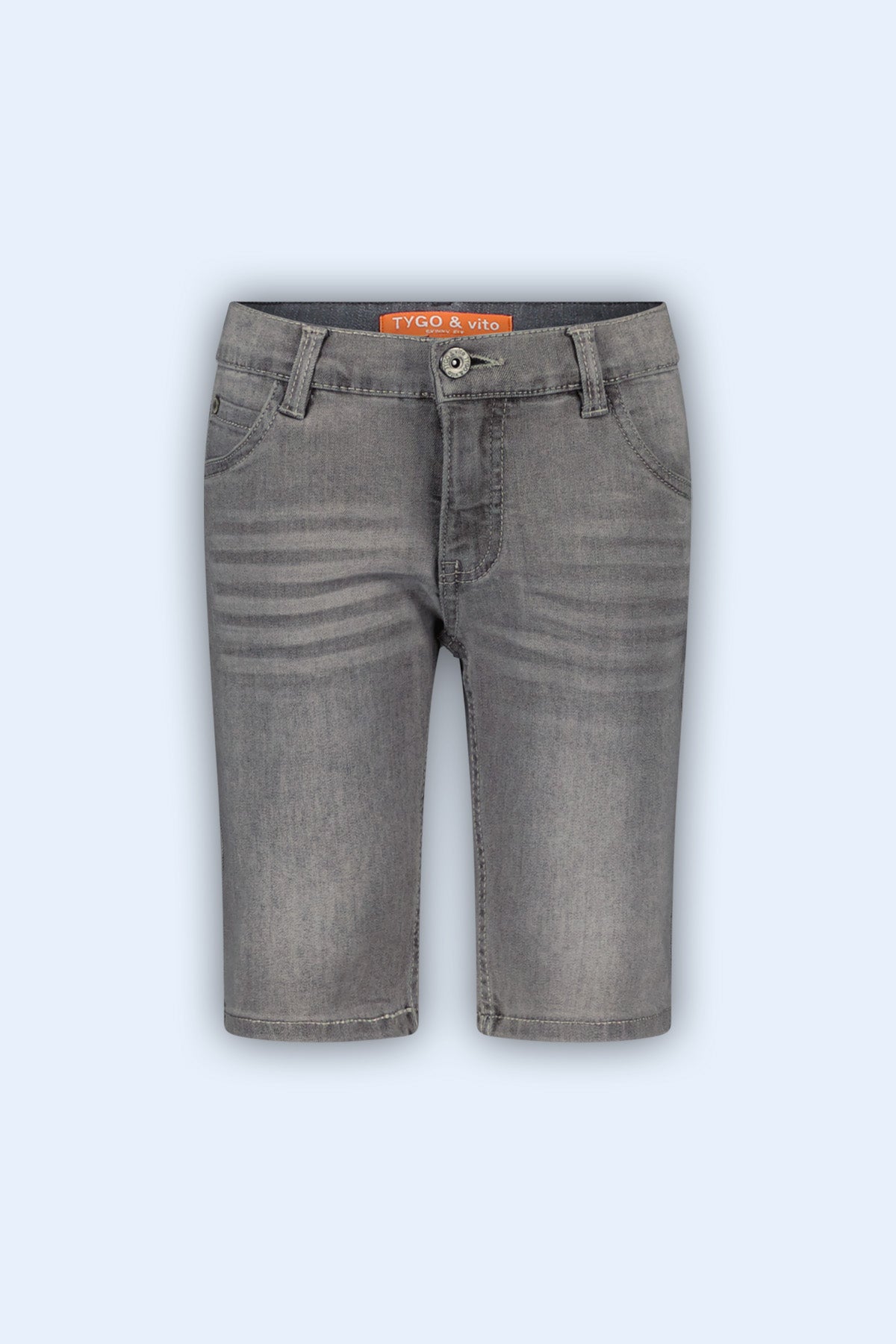 Quinn Denim short Light Grey