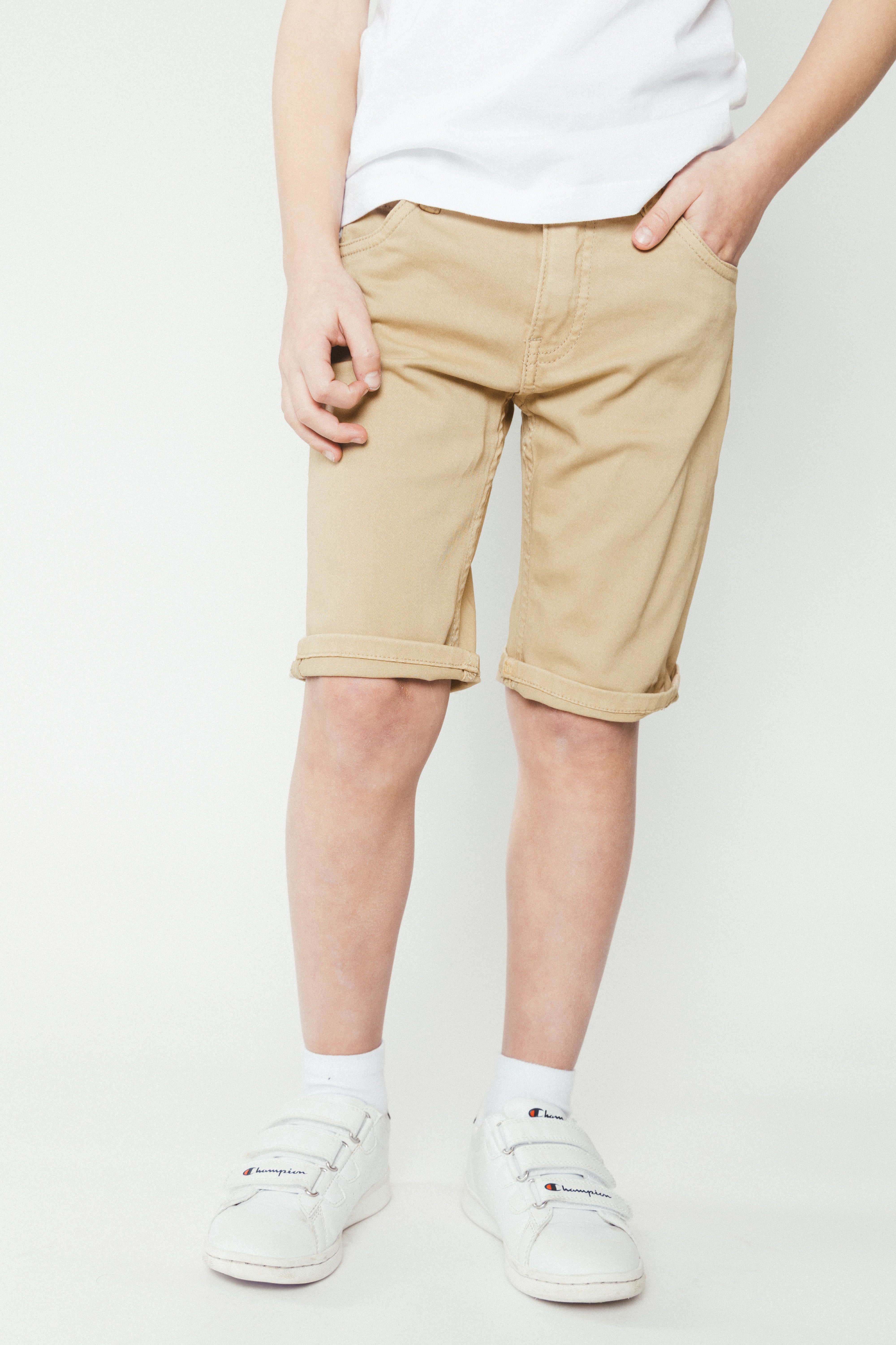 TYGO & vito twill shorts QUINN Zand